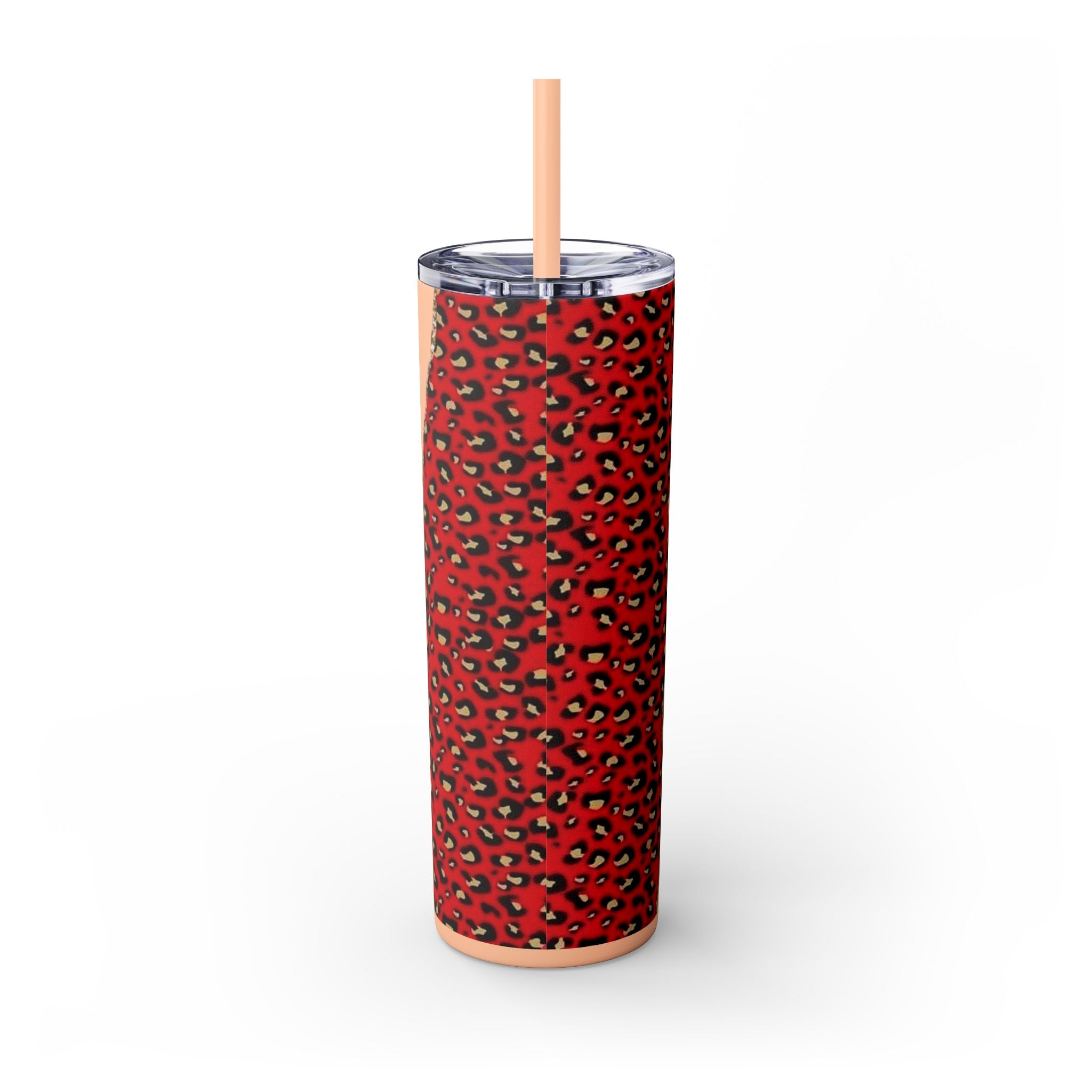 Love love Skinny Tumbler with Straw, 20oz by Printify