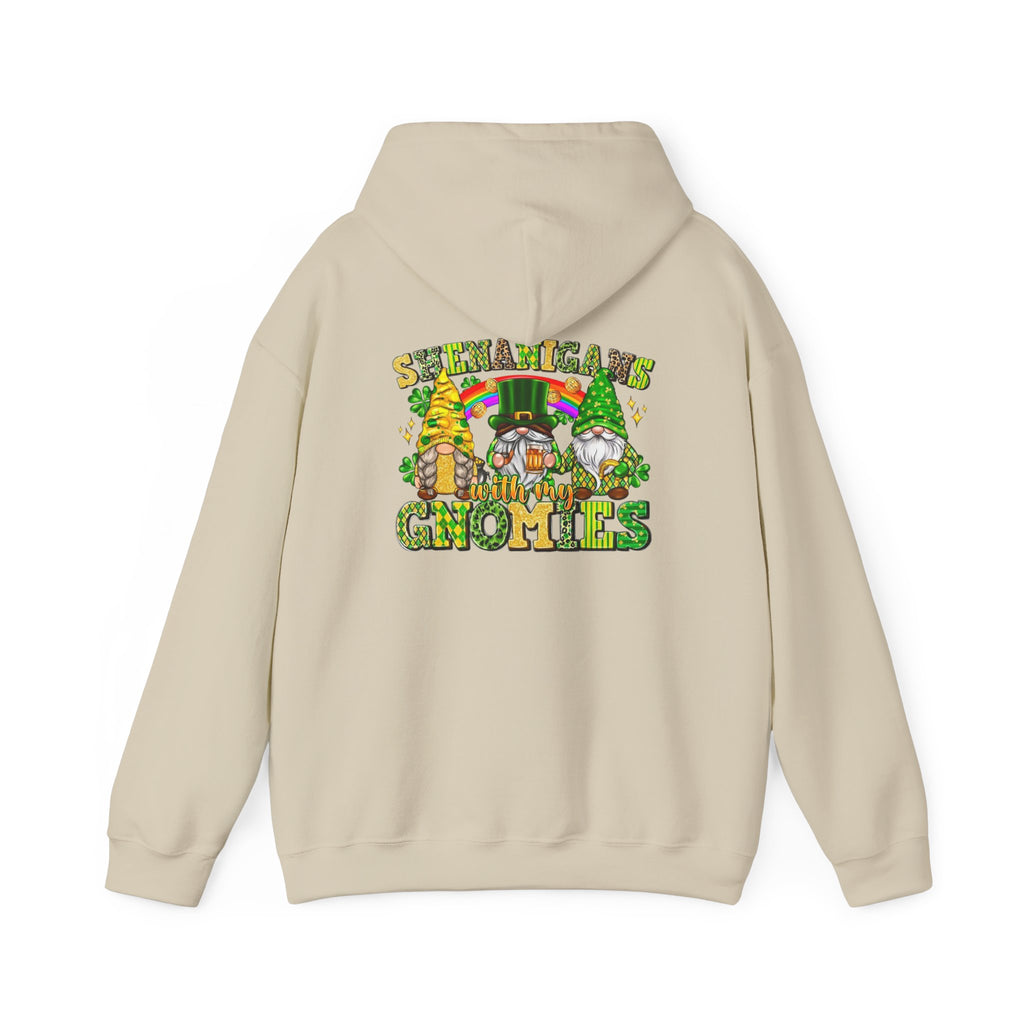 St. Patrick's Gnomes Hoodie – Shamrock Gnomies Lucky Clover Sweatshirt by Printify