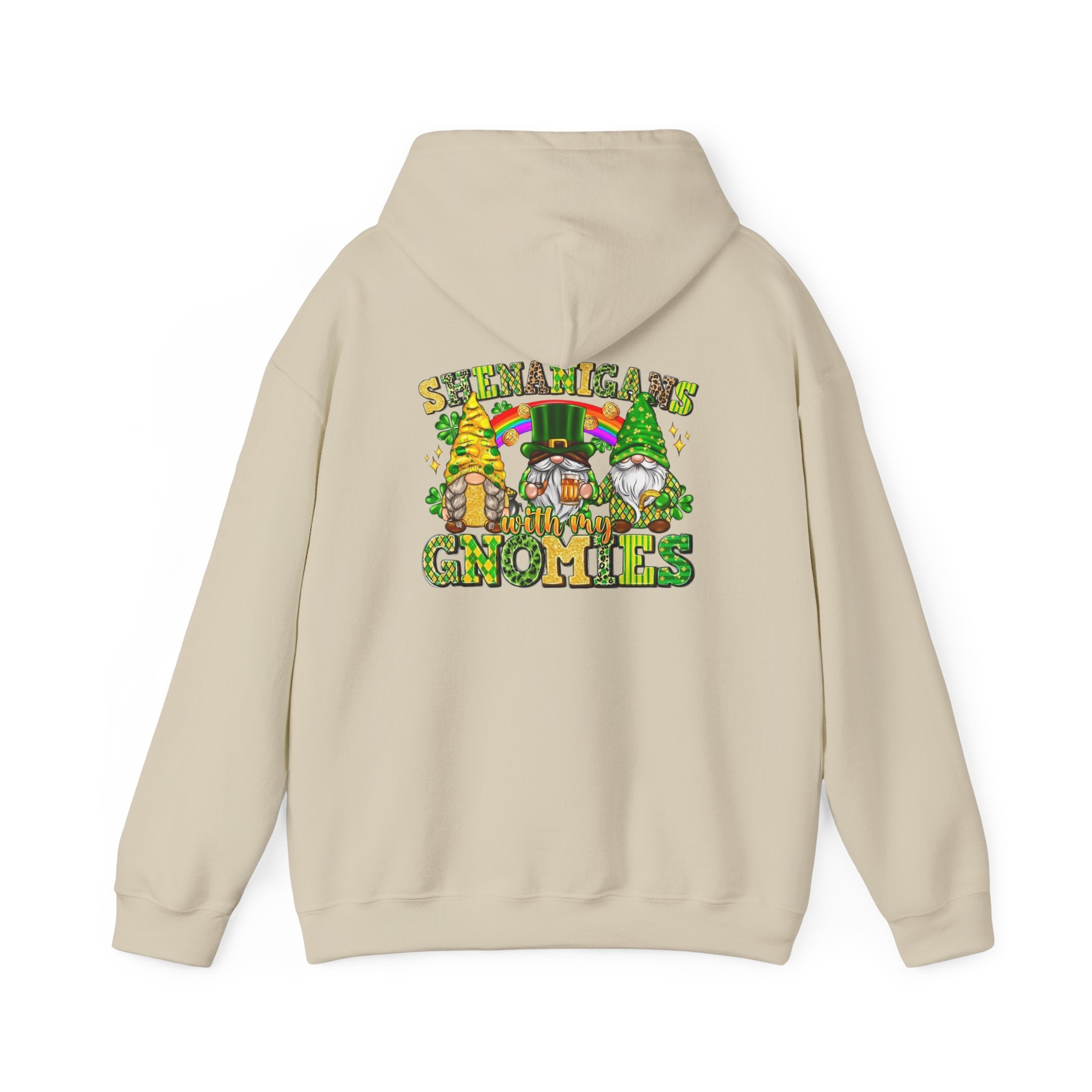 St. Patrick's Gnomes Hoodie – Shamrock Gnomies Lucky Clover Sweatshirt by Printify