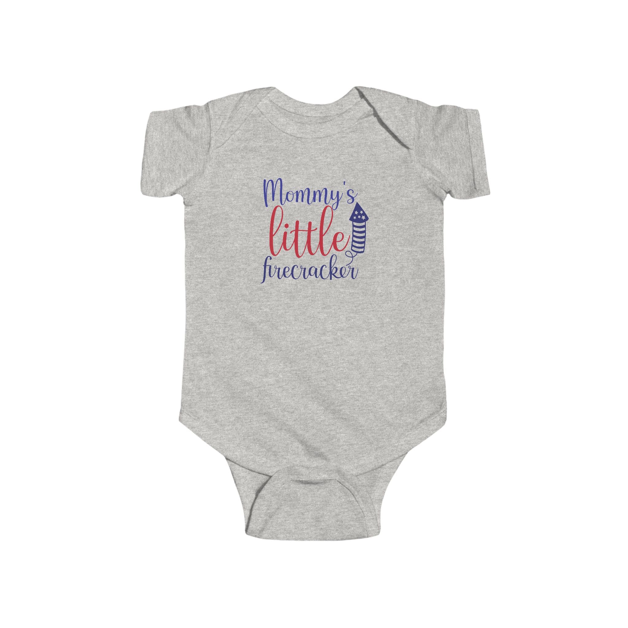 Mommy's Little Firecracker Infant Bodysuit | Cute July 4th Baby Outfit, Patriotic Baby Clothes, Celebration Wear, Baby Shower Gift, [...] by Printify