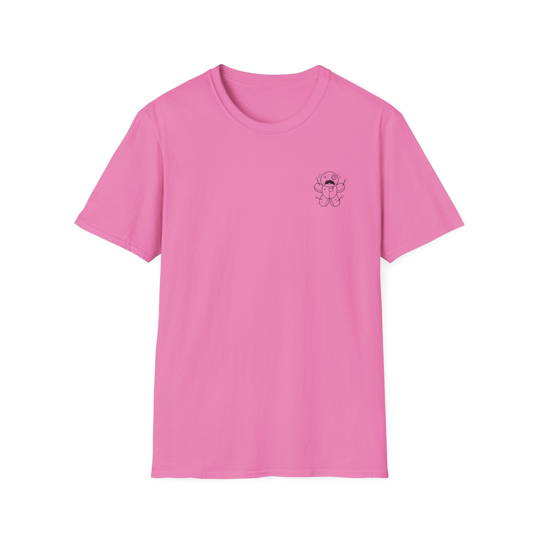 Minimal Angel Bear Chest Pocket T-Shirt by Printify