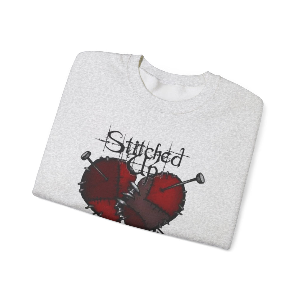 Stitched up heart Crewneck Sweatshirt by Printify