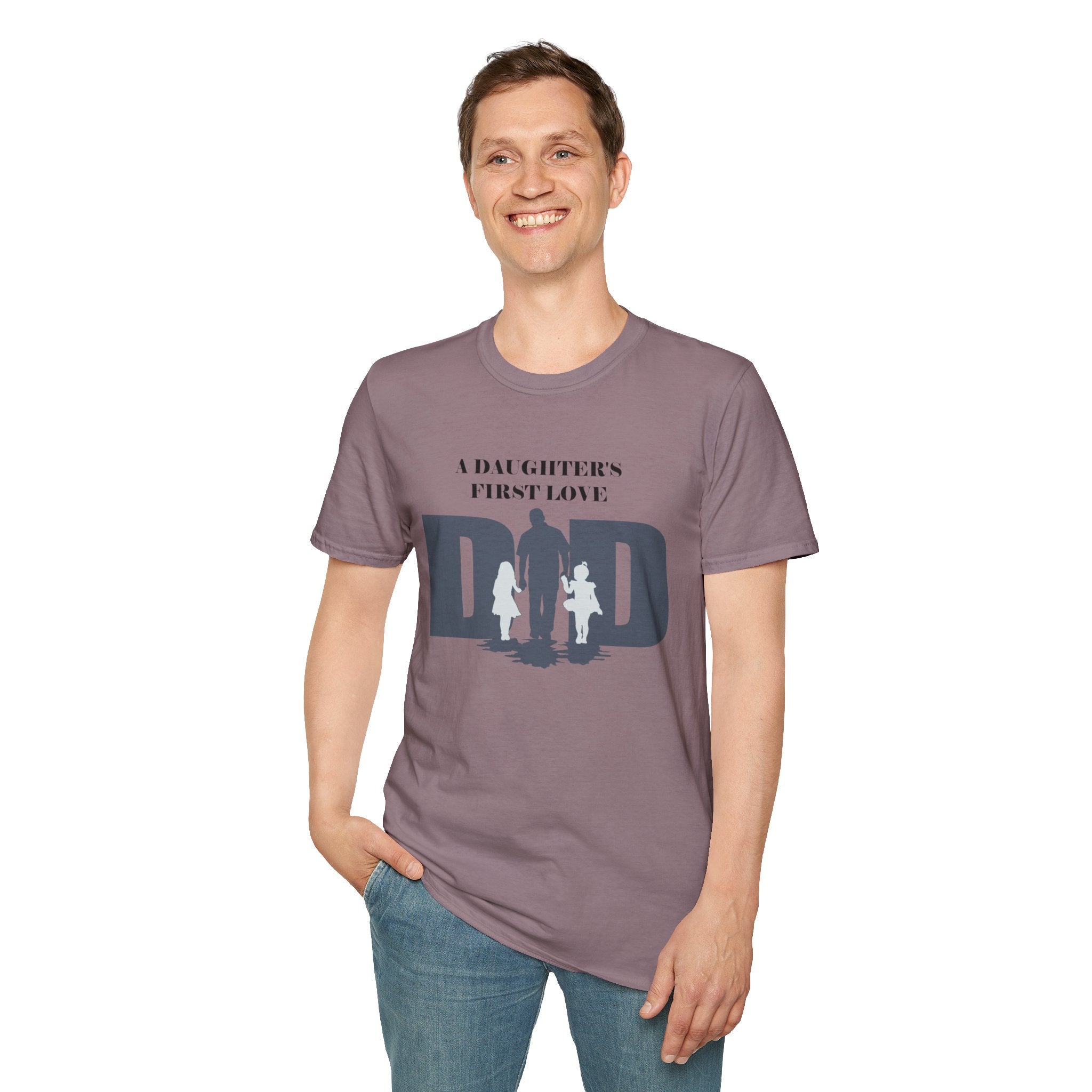 DAD "A Daughter's First Love" T-Shirt by Printify