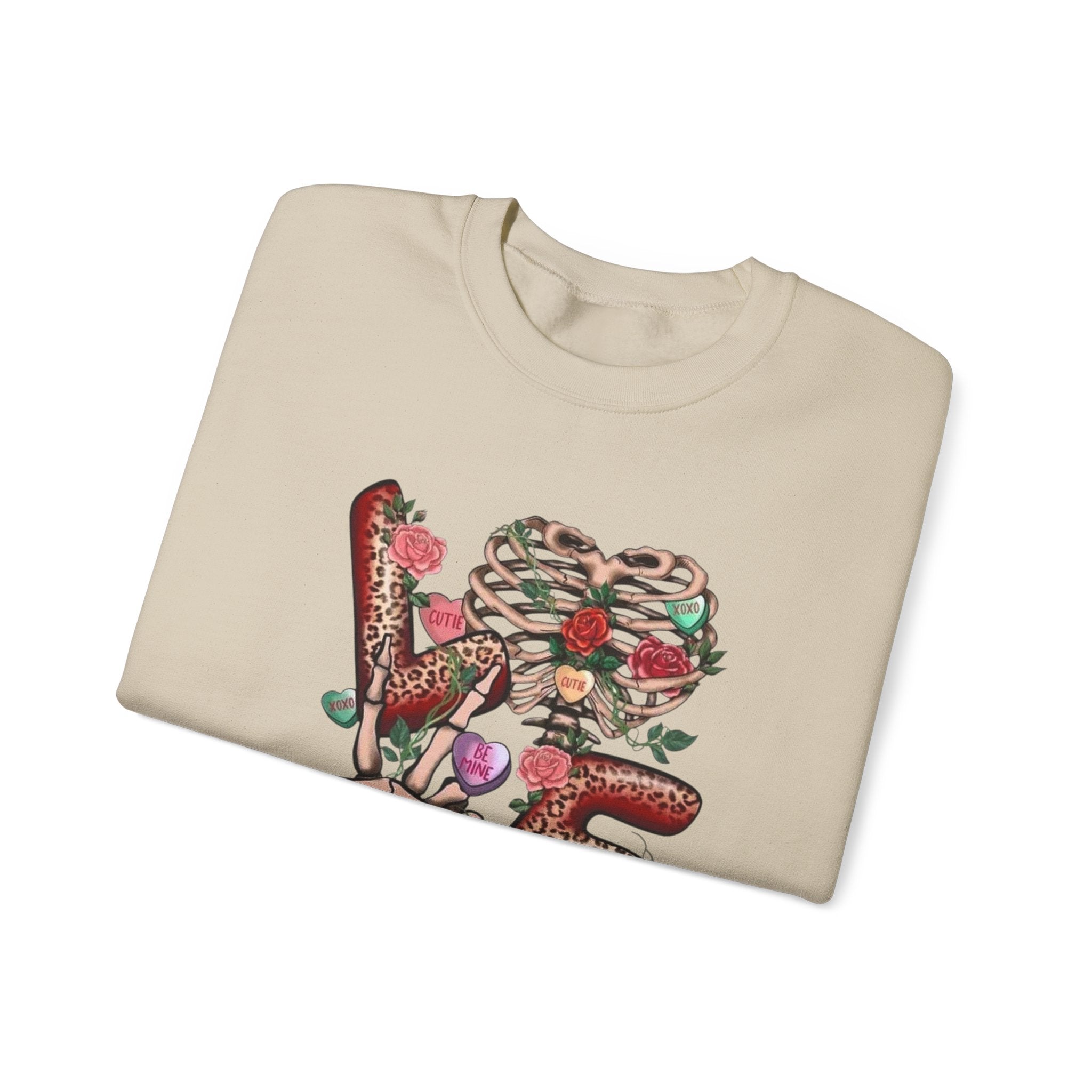 Valentine's Day Love Crewneck Sweatshirt by Printify