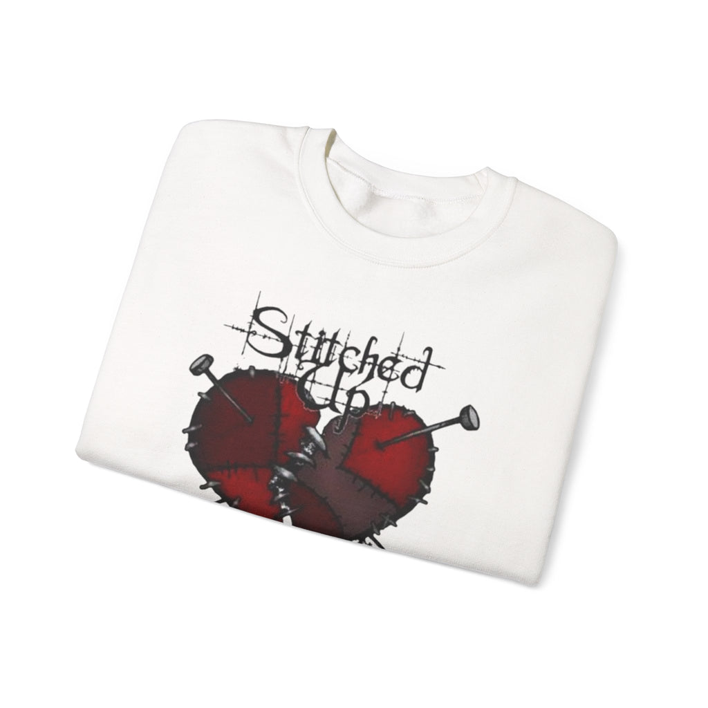 Stitched up heart Crewneck Sweatshirt by Printify