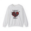 Stitched up heart Crewneck Sweatshirt by Printify