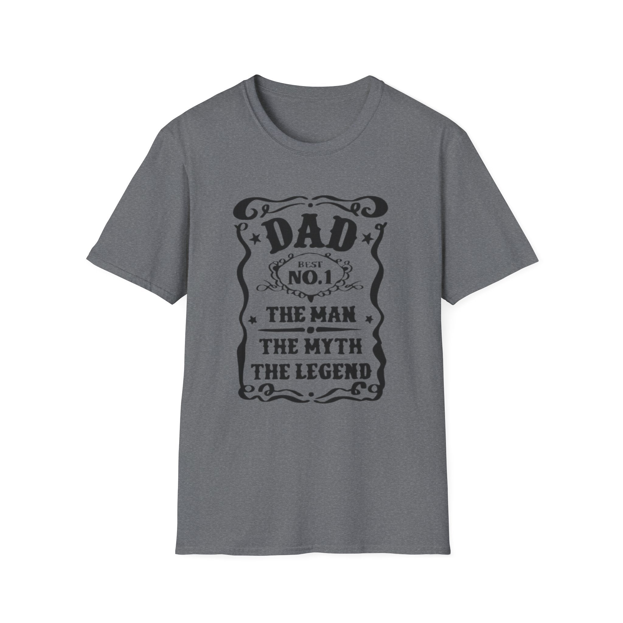 Dad No.1 T-Shirt — "The Man, The Myth, The Legend" Vintage Father's Day Tee by Printify