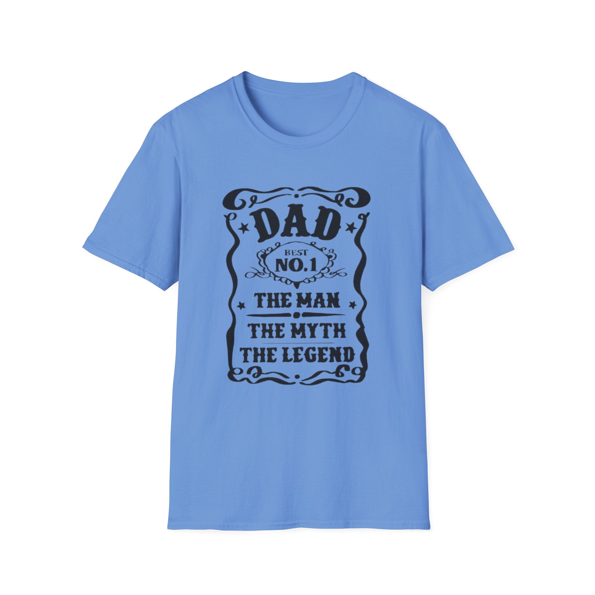 Dad No.1 T-Shirt — "The Man, The Myth, The Legend" Vintage Father's Day Tee by Printify