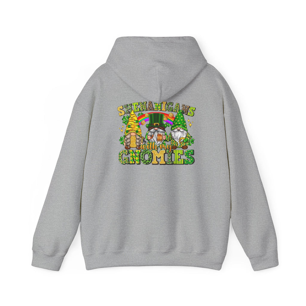 St. Patrick's Gnomes Hoodie – Shamrock Gnomies Lucky Clover Sweatshirt by Printify