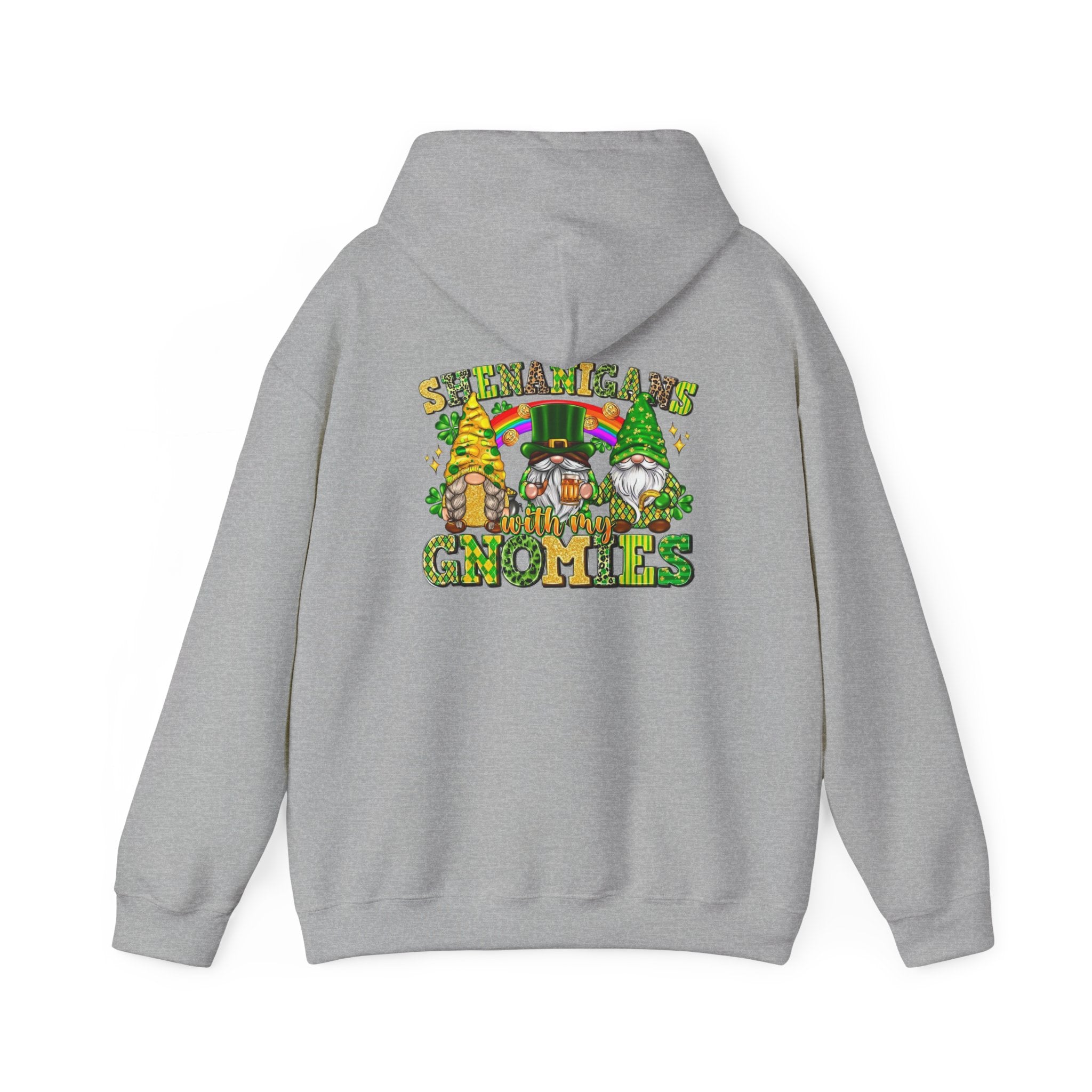 St. Patrick's Gnomes Hoodie – Shamrock Gnomies Lucky Clover Sweatshirt by Printify