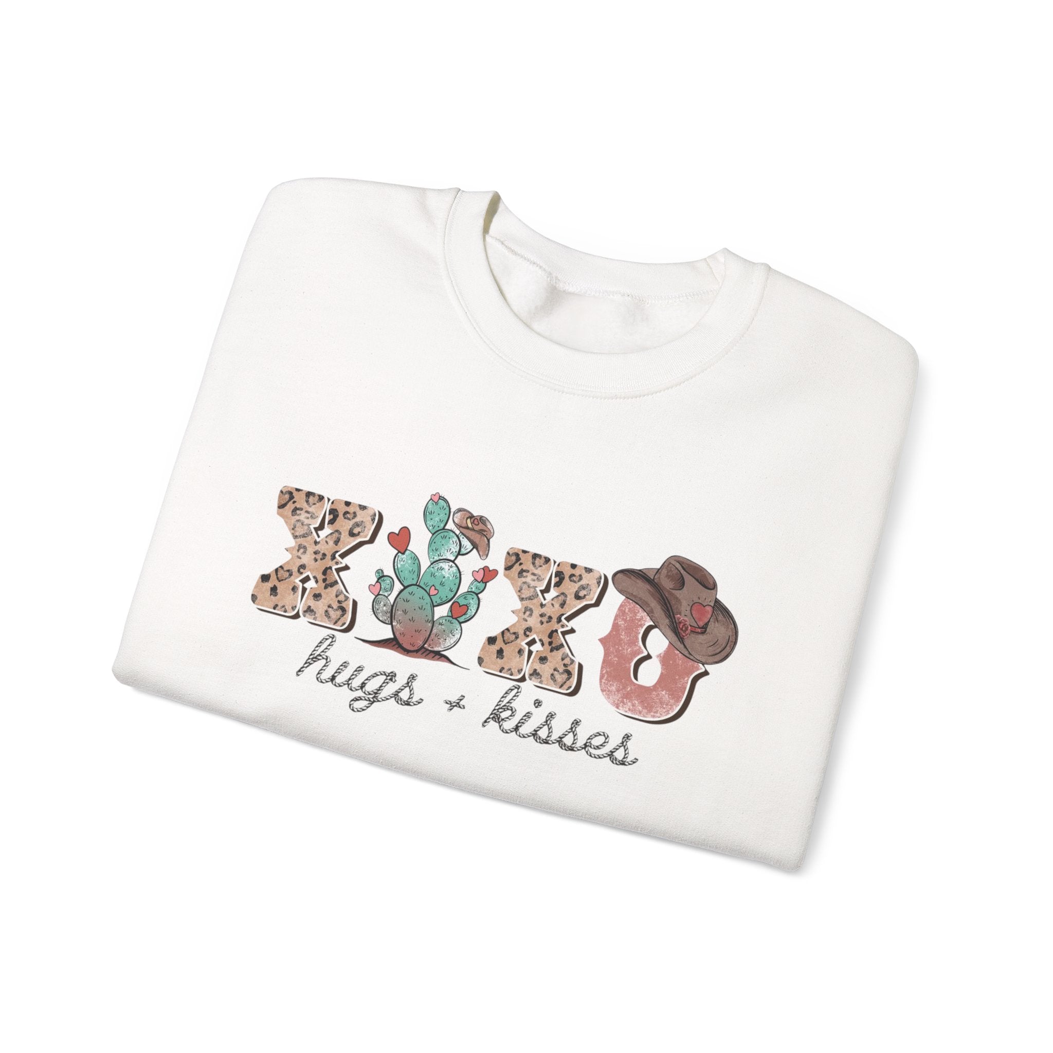 Cactus XOXO Valentine Sweatshirt by Printify