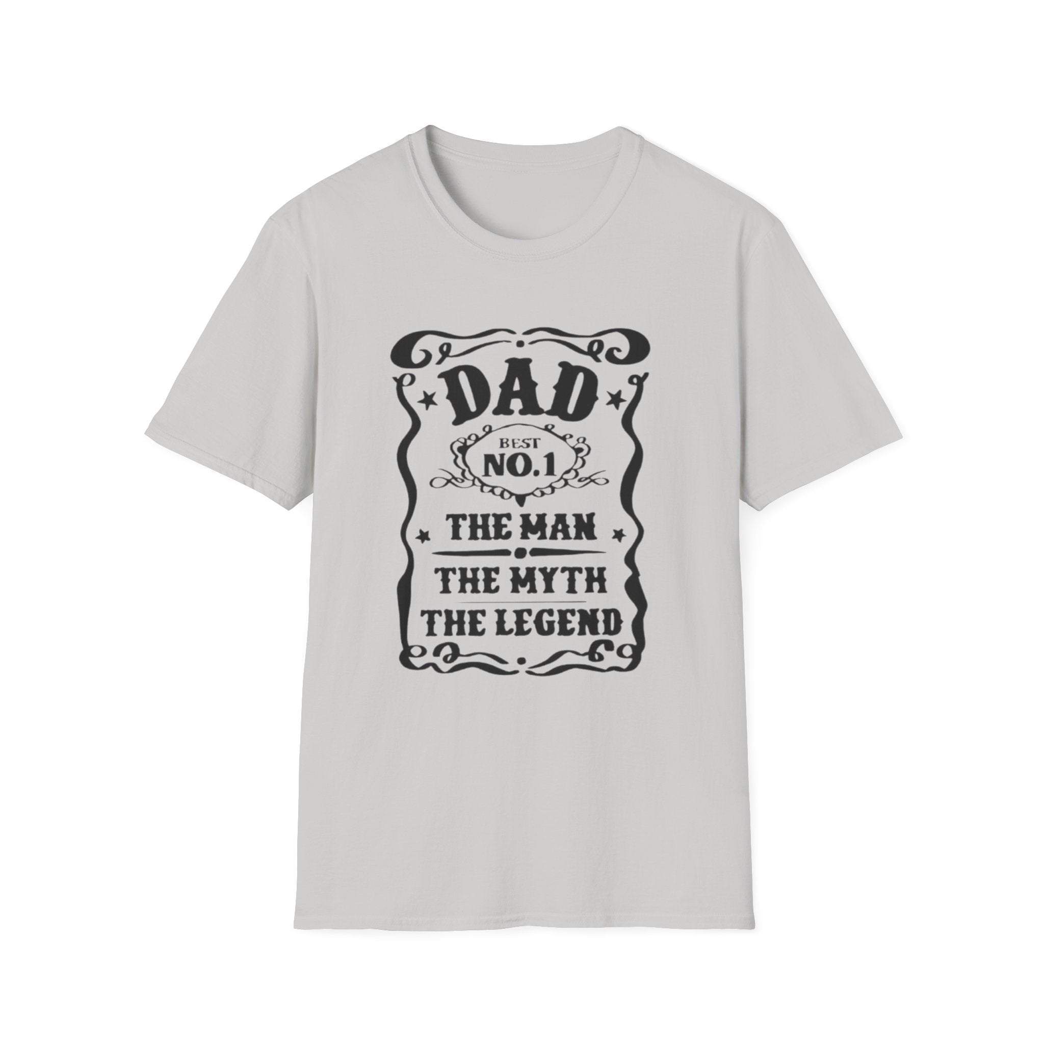 Dad No.1 T-Shirt — "The Man, The Myth, The Legend" Vintage Father's Day Tee by Printify
