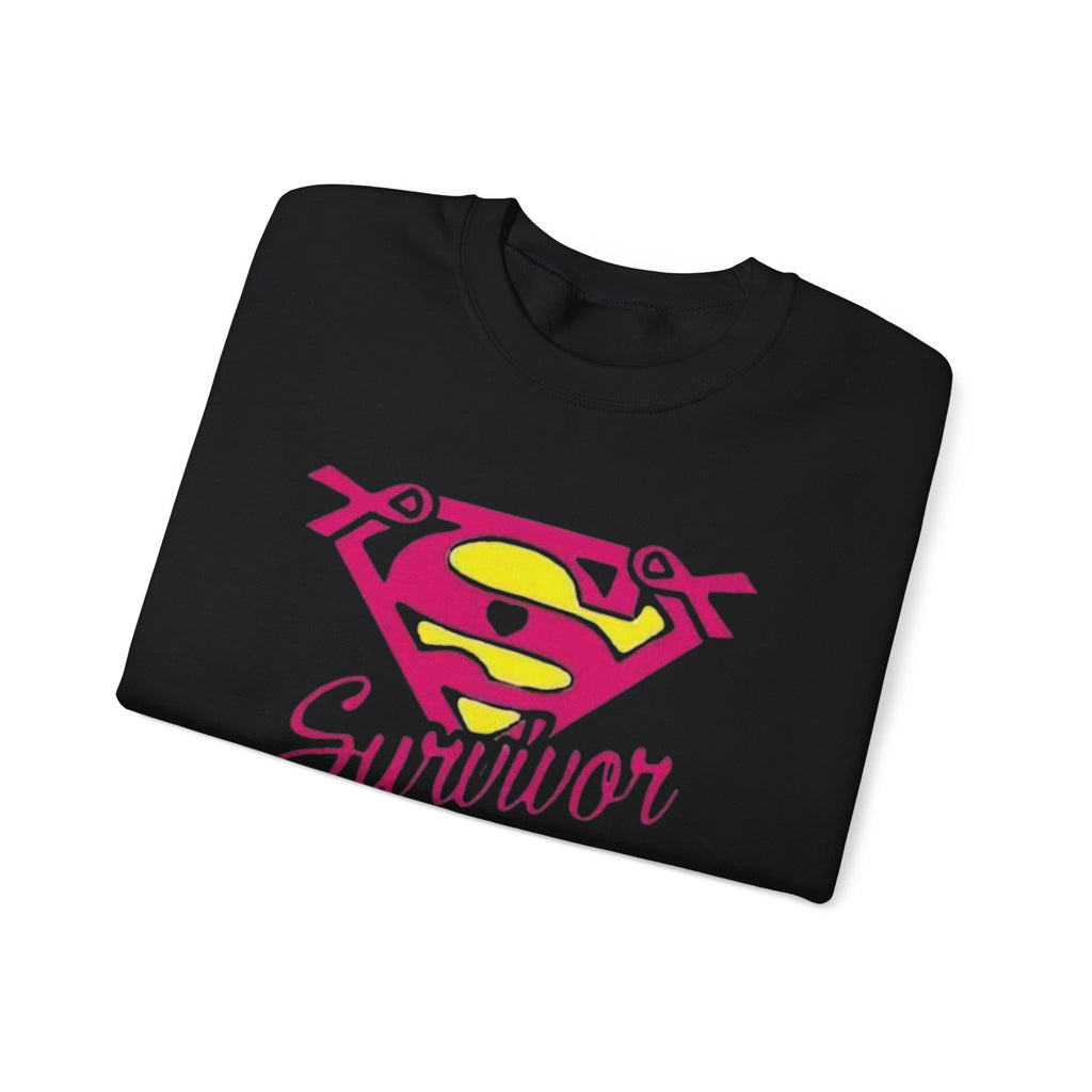 Super Survivor Crewneck Sweatshirt for Strong Individuals by Printify