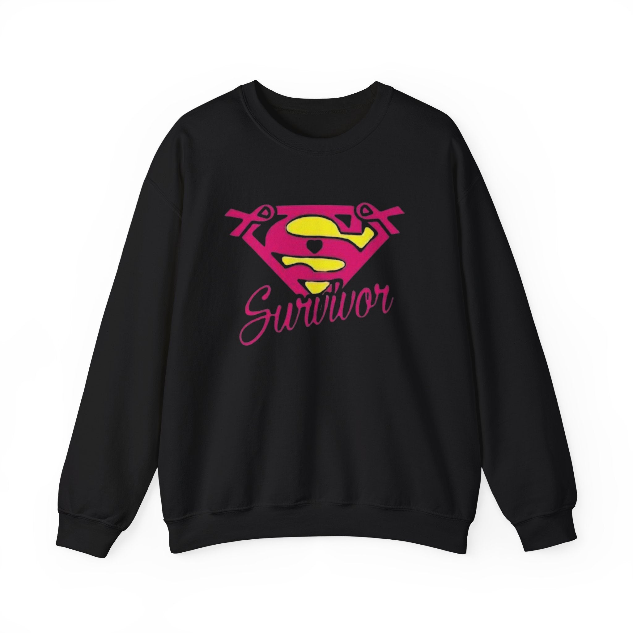 Super Survivor Crewneck Sweatshirt for Strong Individuals by Printify