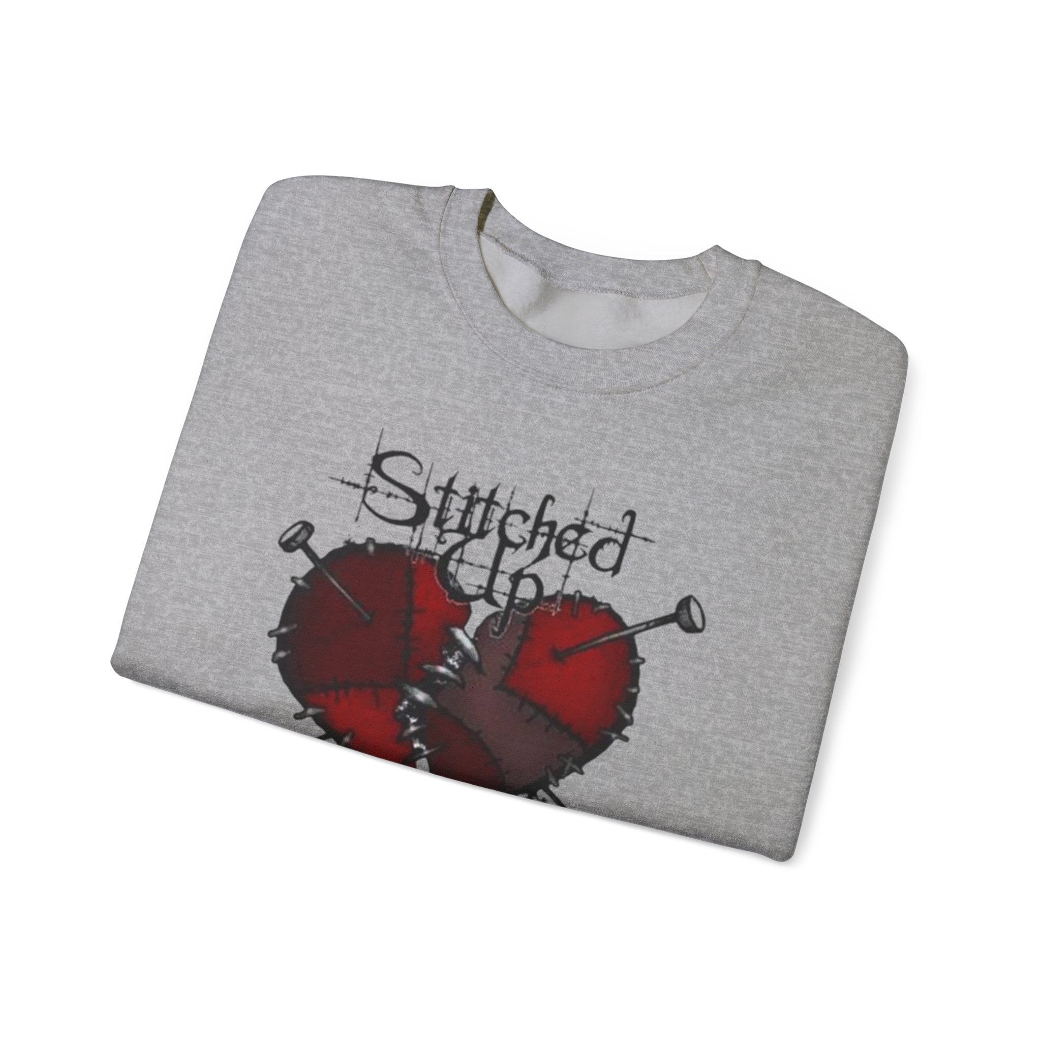 Stitched up heart Crewneck Sweatshirt by Printify