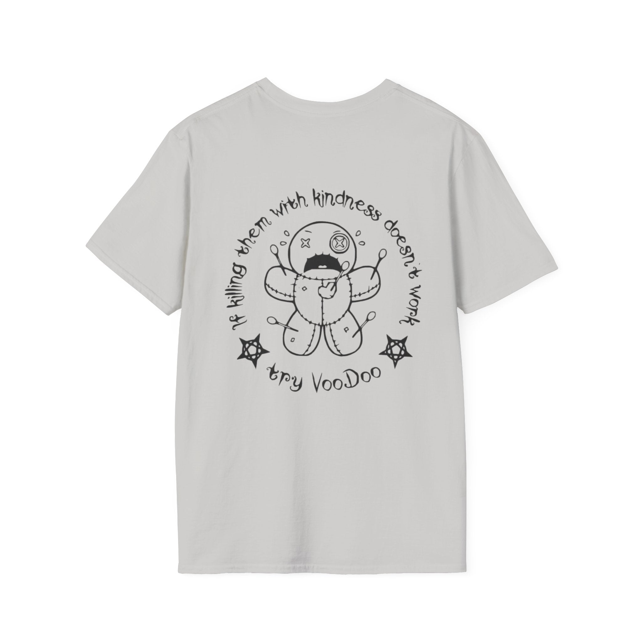 Minimal Angel Bear Chest Pocket T-Shirt by Printify