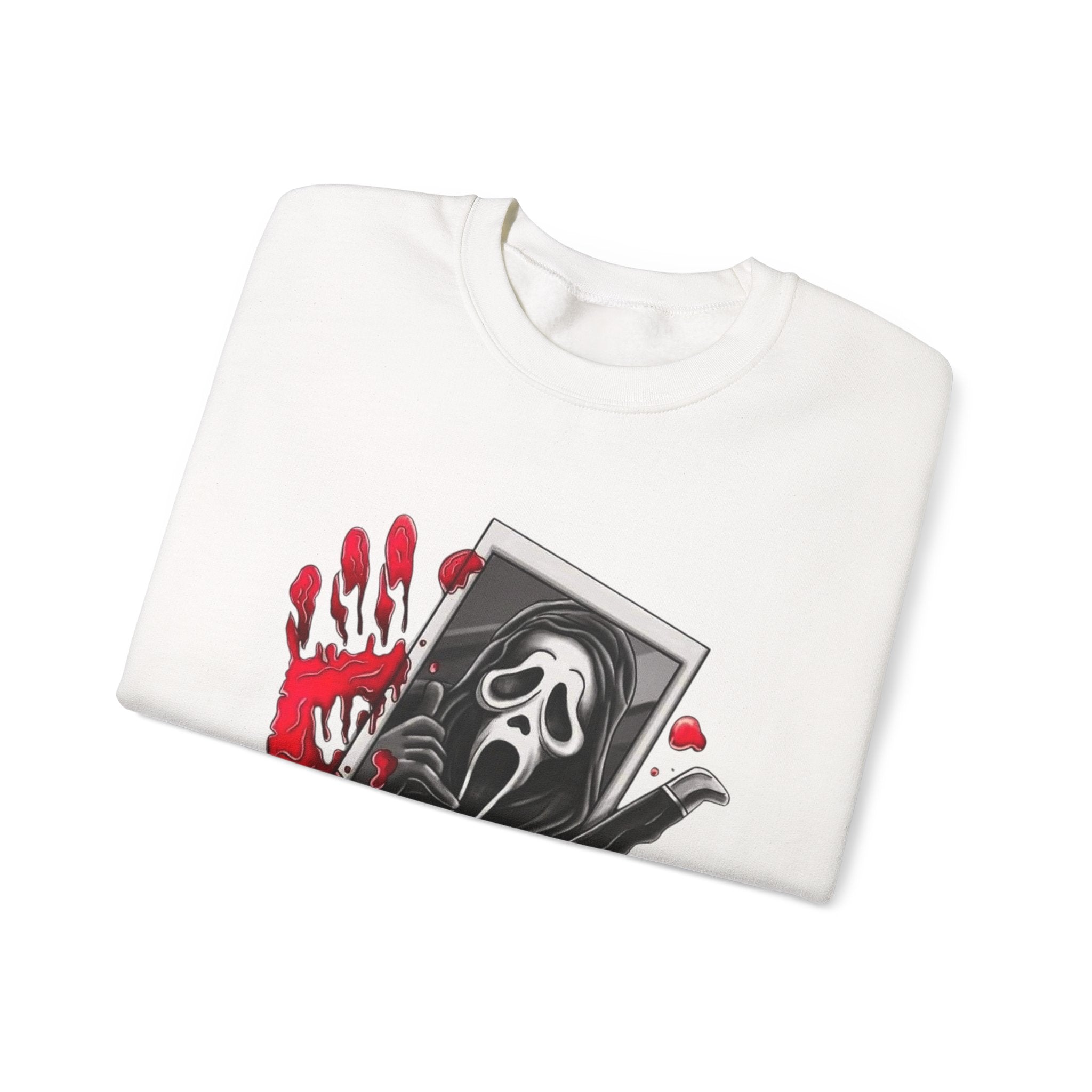 Scream Movie Valentine's Crewneck Sweatshirt by Printify