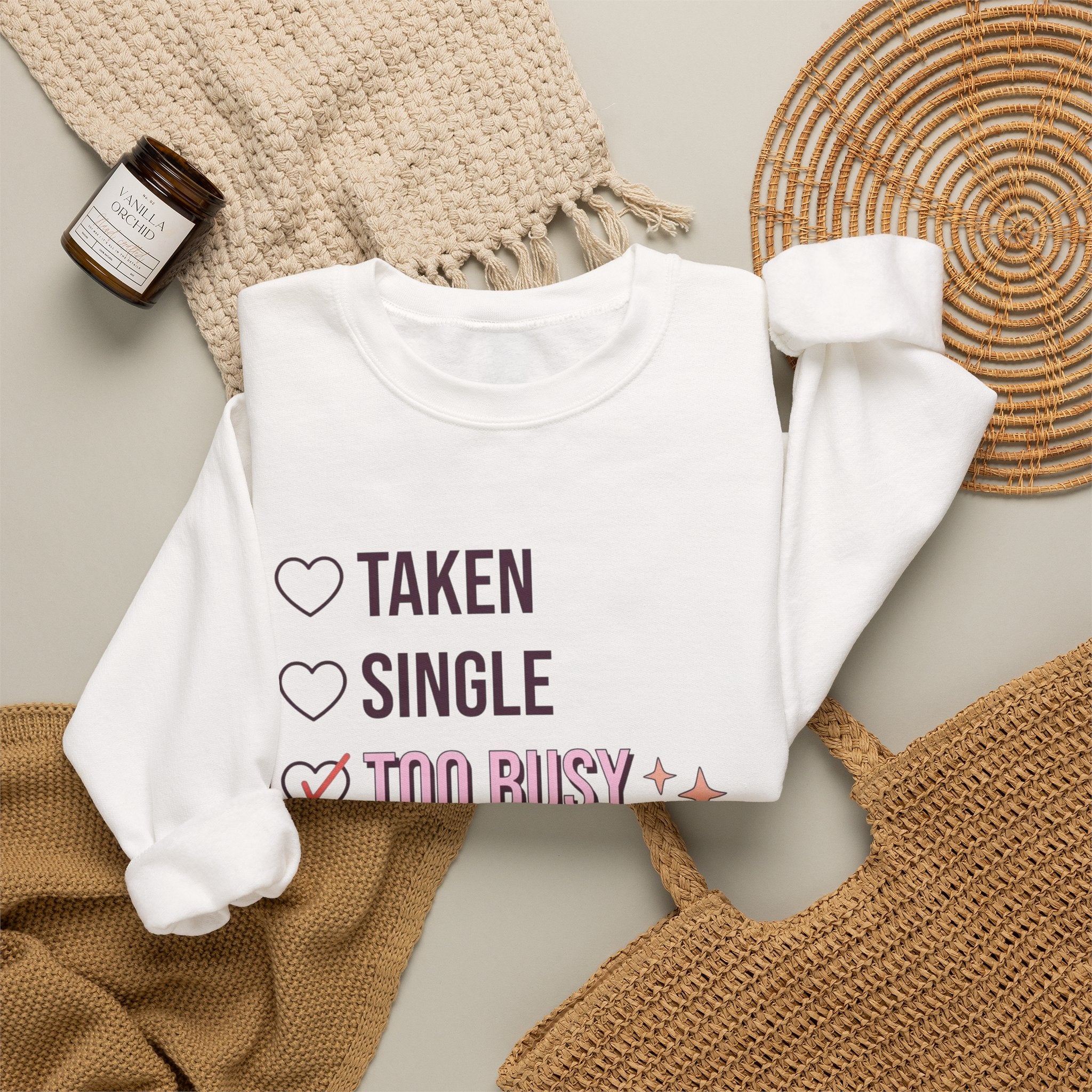 Enjoying Life Valentine Sweatshirt, Valentine's Day Sweatershirt by Printify