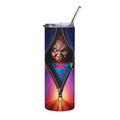 20oz Halloween Chucky Stainless Steel Tumbler — Horror Movie Zipper Design by Printify
