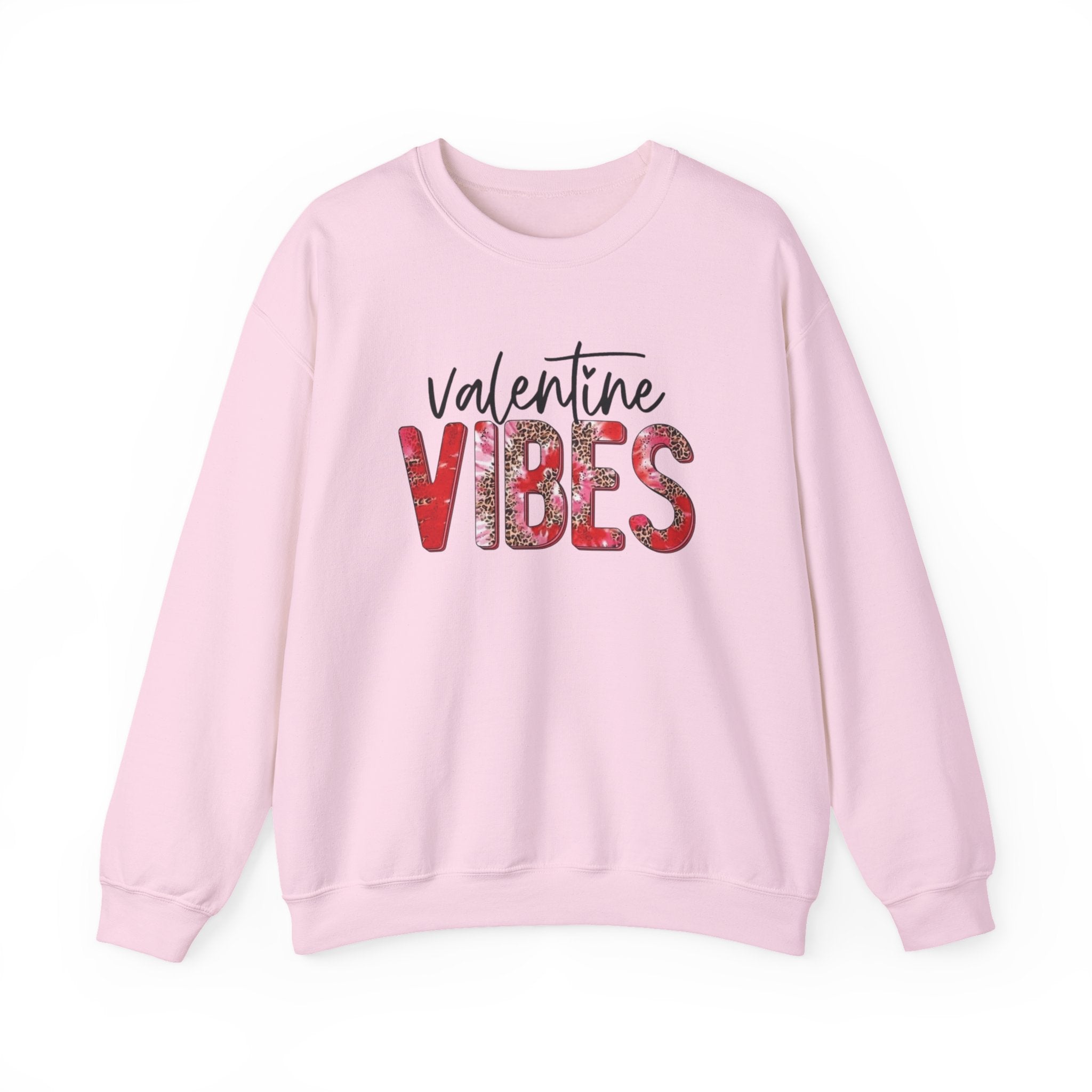Valentine Vibes Sweatshirt, Love Theme Crewneck, Heart Day Pullover, Romantic Apparel, February Gift Top by Printify