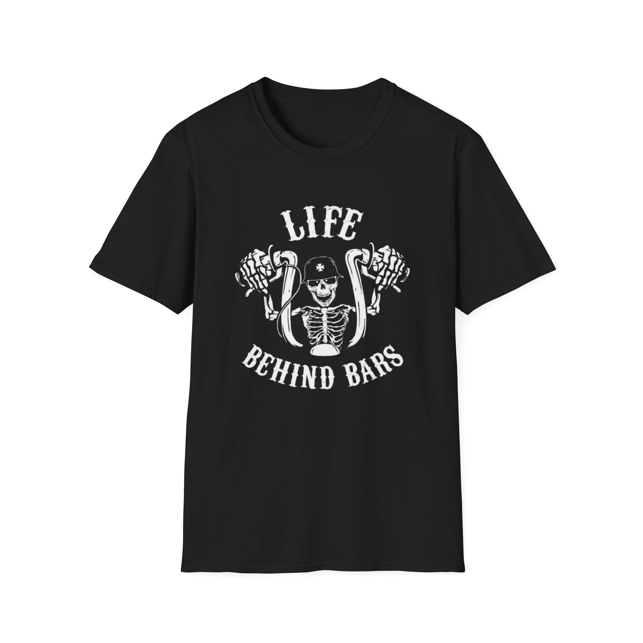 Life Behind Bars T-Shirt — Graphic Tee by Printify
