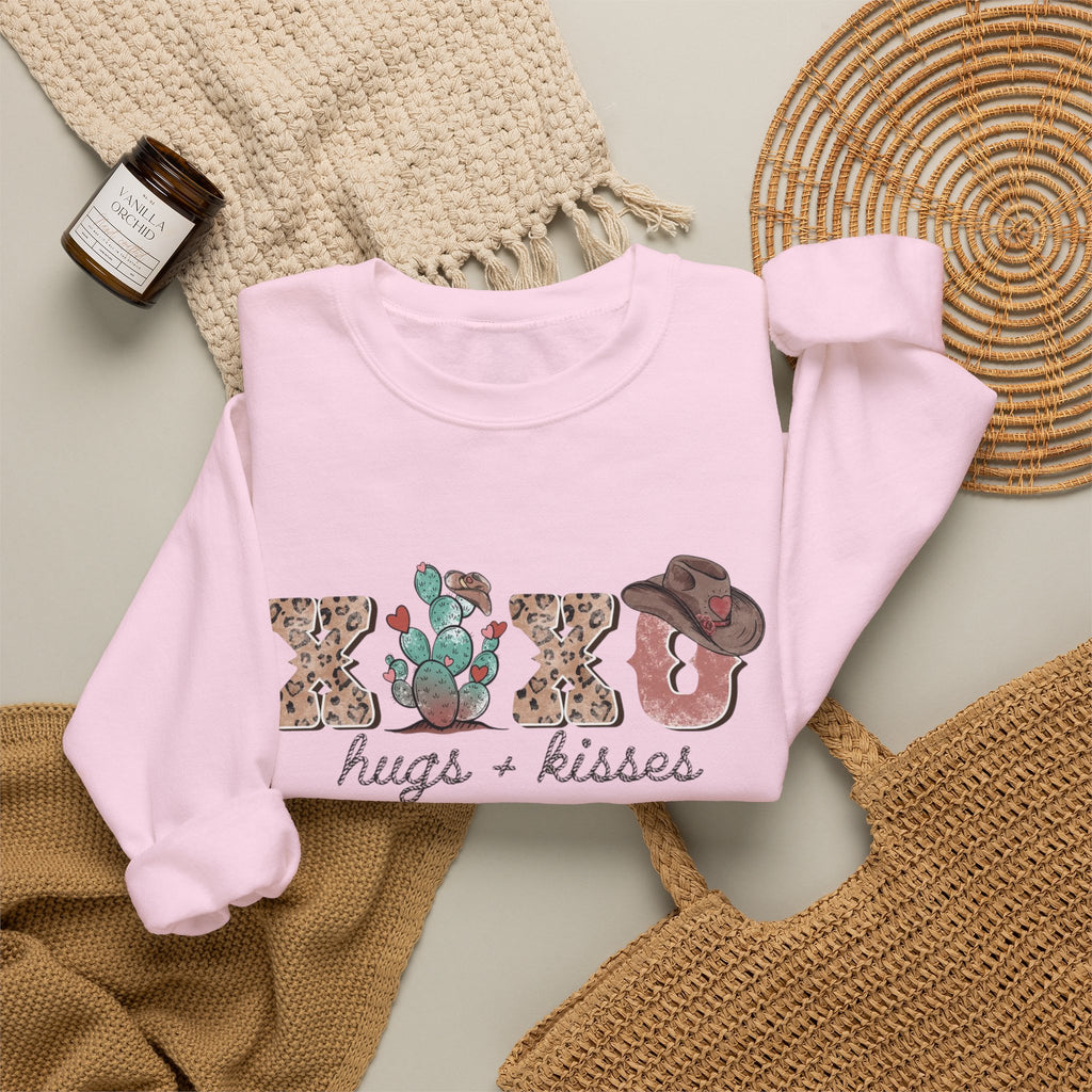 Cactus XOXO Valentine Sweatshirt by Printify