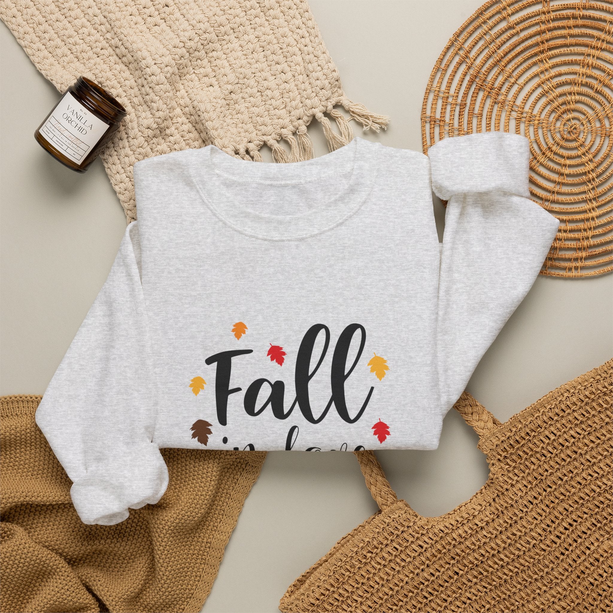 Just a Girl Who Loves Fall Crewneck Sweatshirt – Cozy Autumn Pullover by Printify