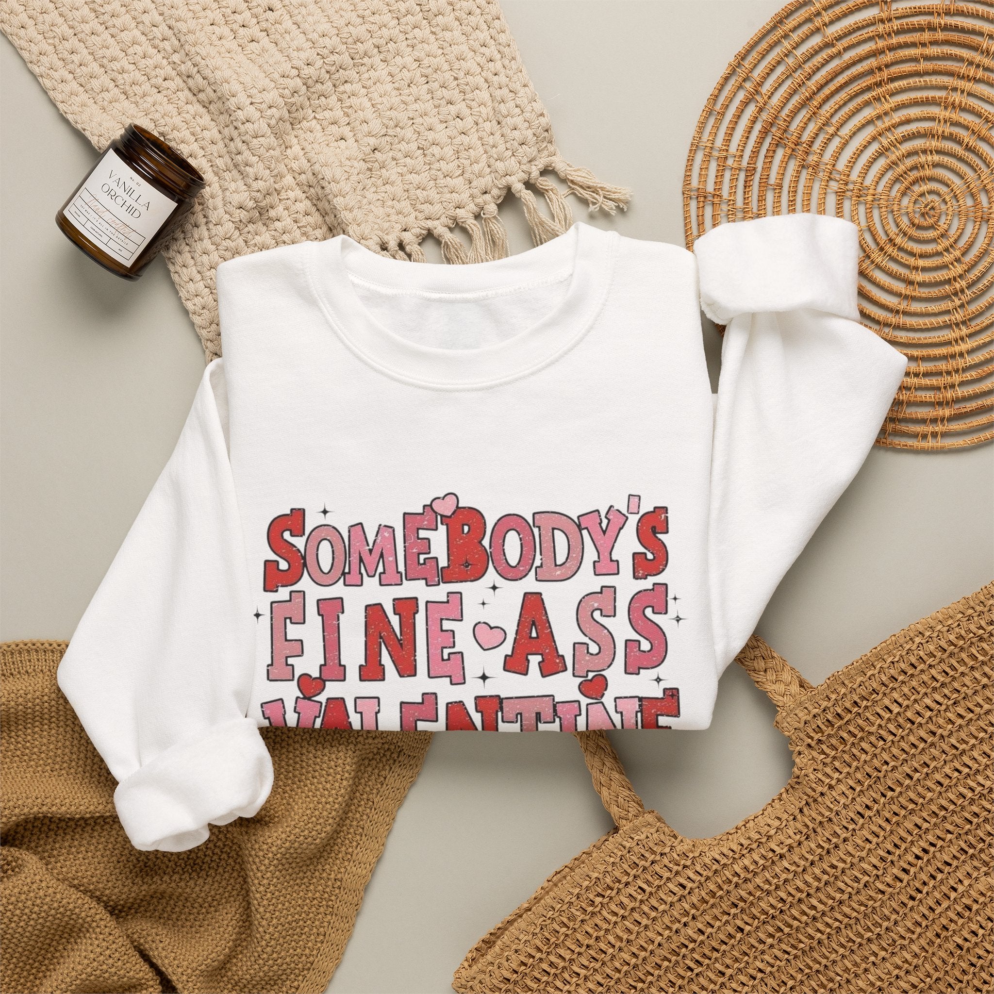 Valentine Fine A Sweatshirt by Printify