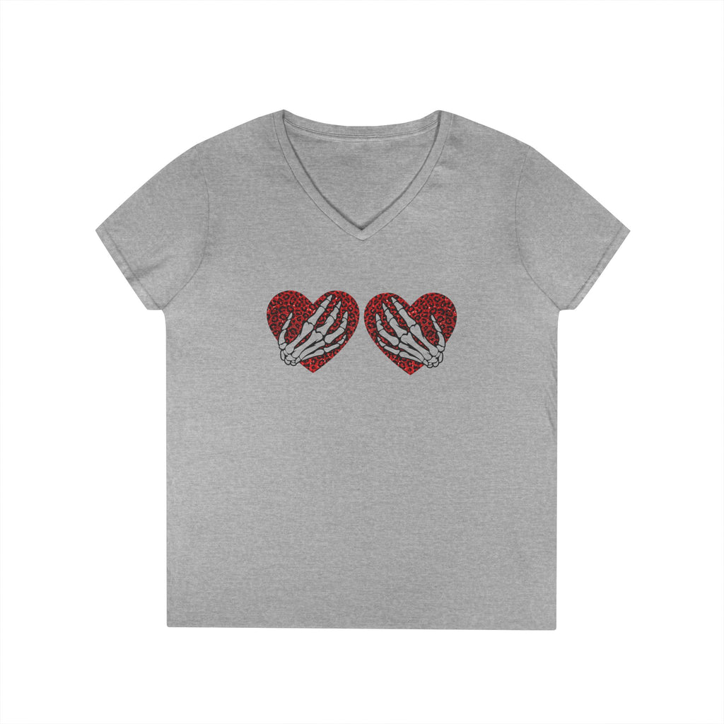 Valentine's Day Ladies' V-Neck T-Shirt by Printify