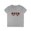 Valentine's Day Ladies' V-Neck T-Shirt by Printify