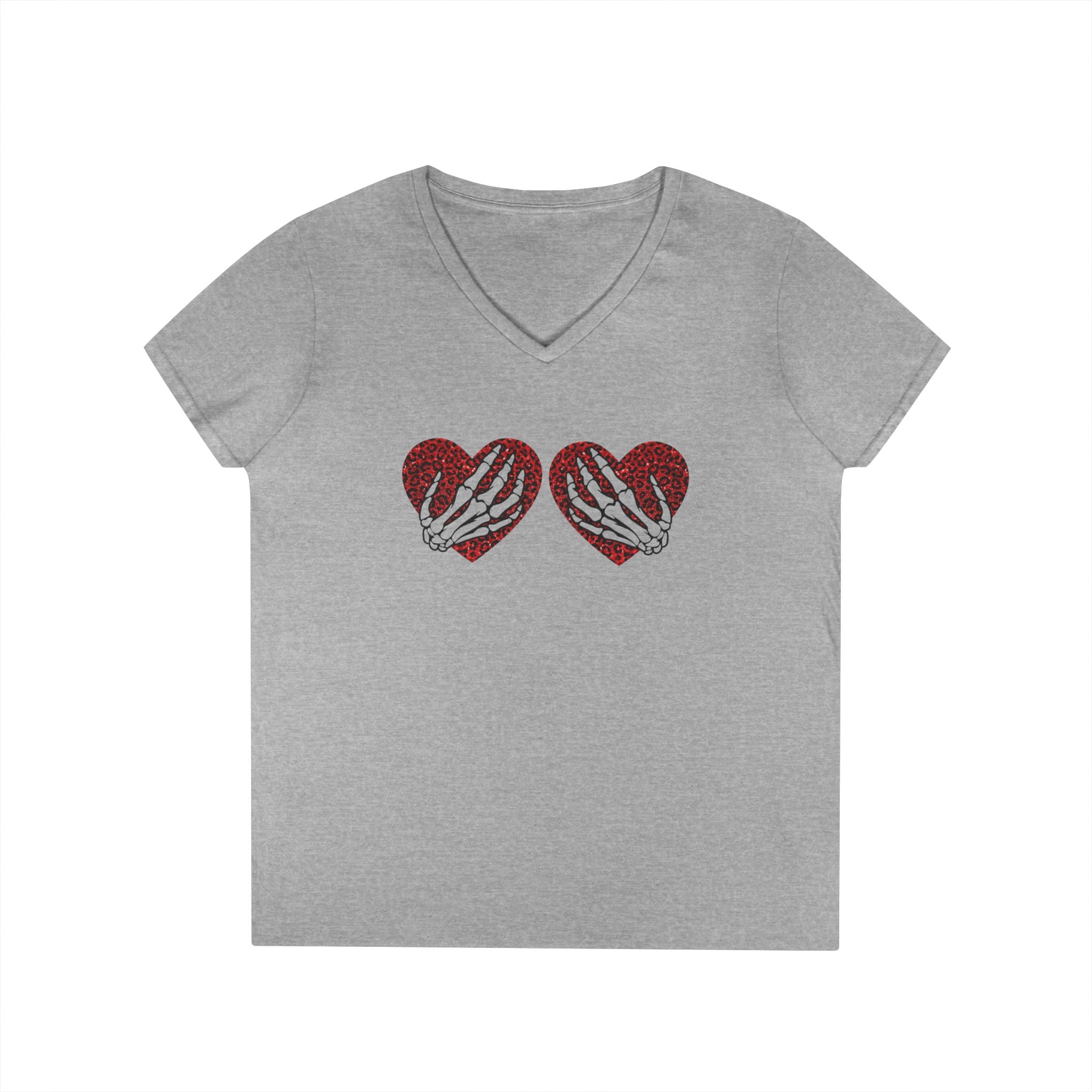 Valentine's Day Ladies' V-Neck T-Shirt by Printify