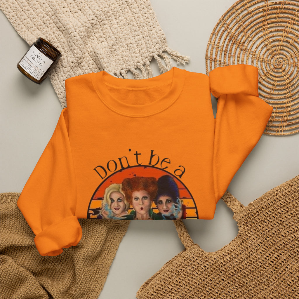 Don't Be a Salty Witch Sweatshirt, Unisex Crewneck for Halloween, Cozy Fall Apparel, Witchy Gift, Spooky Season Fashion by Printify
