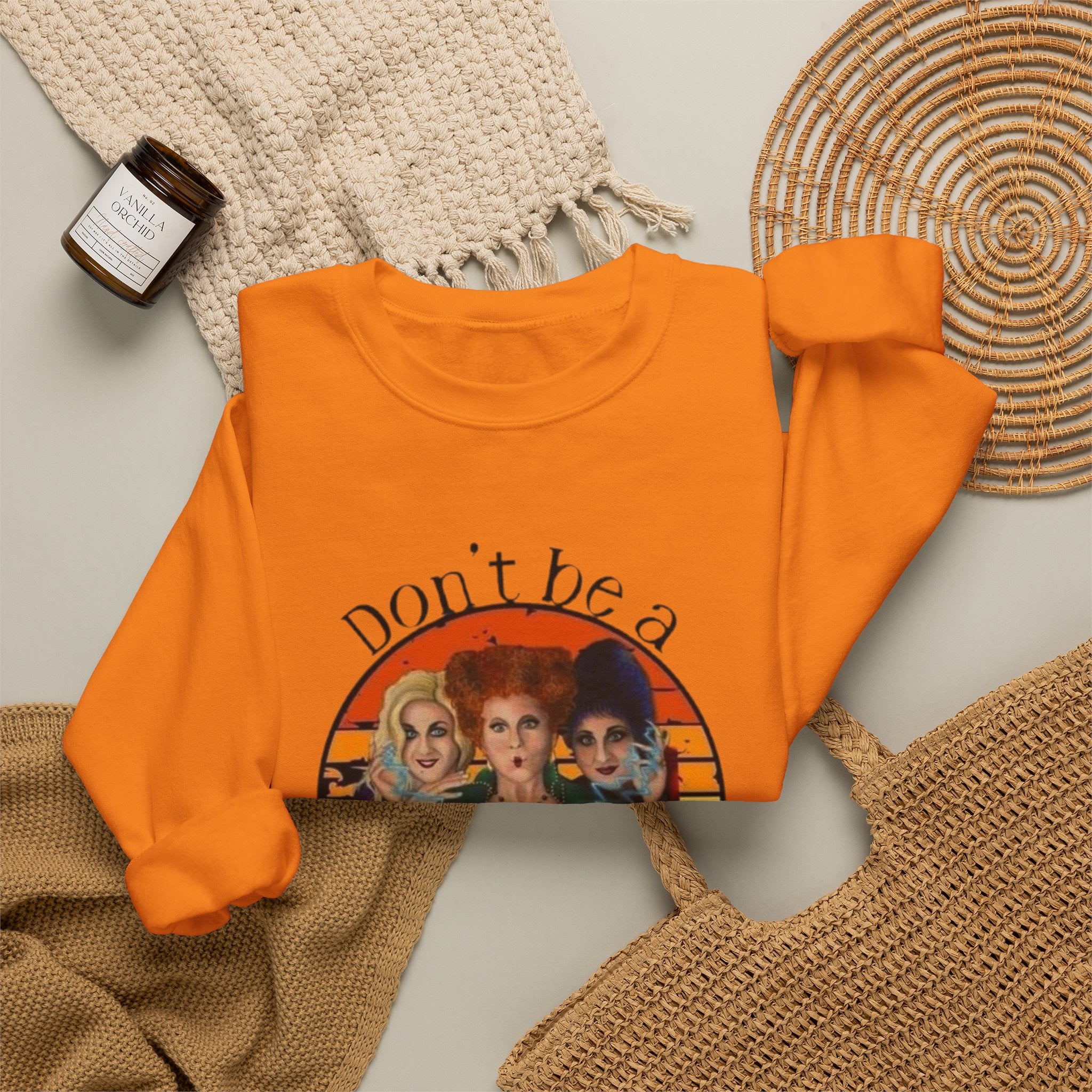 Don't Be a Salty Witch Sweatshirt, Unisex Crewneck for Halloween, Cozy Fall Apparel, Witchy Gift, Spooky Season Fashion by Printify