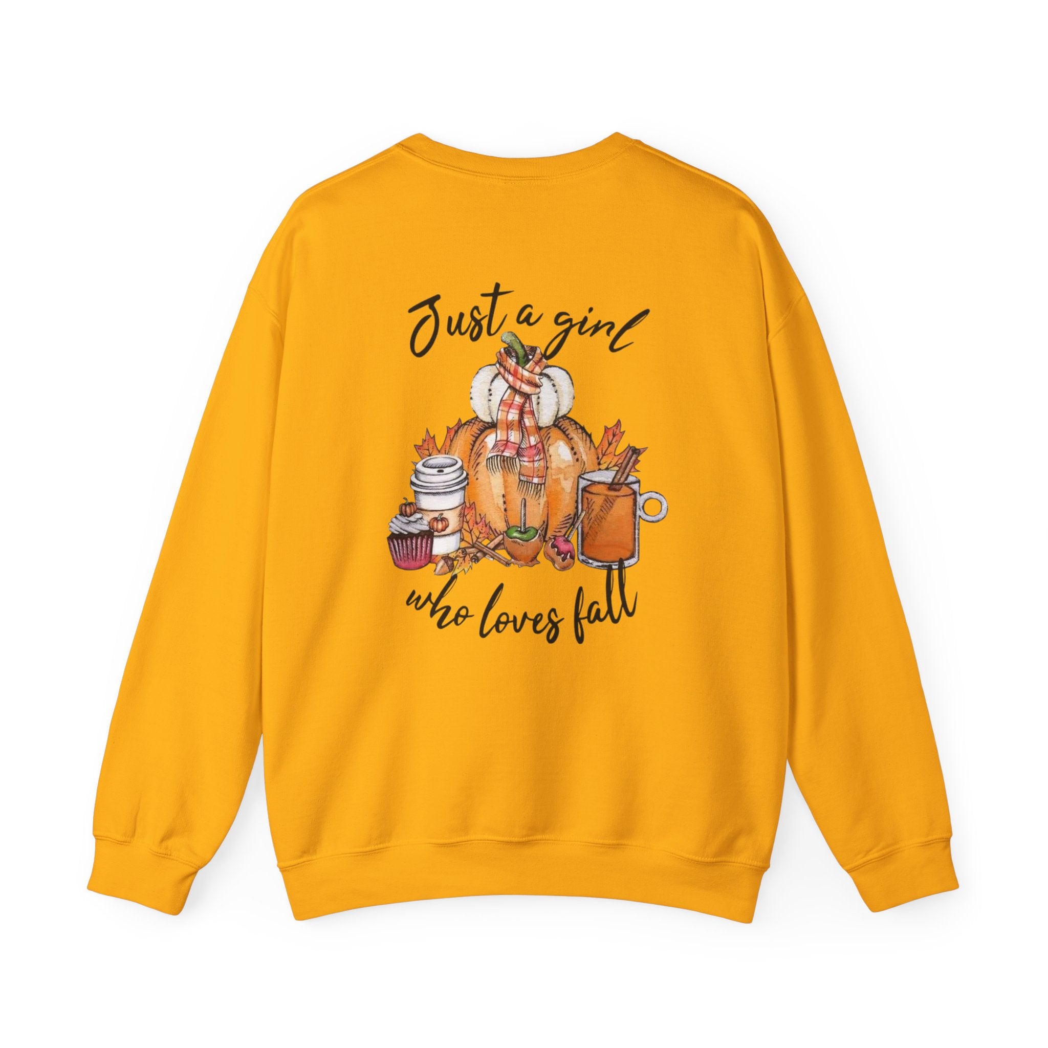 Just a Girl Who Loves Fall Crewneck Sweatshirt – Cozy Autumn Pullover by Printify