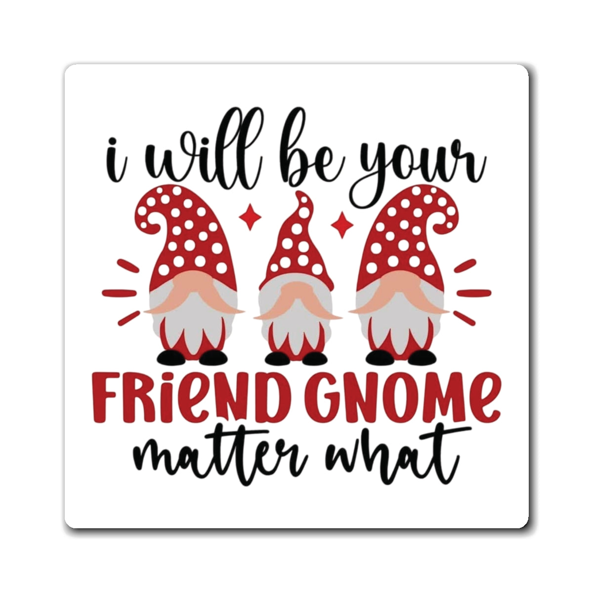 Valentine Gnome Magnet by Printify