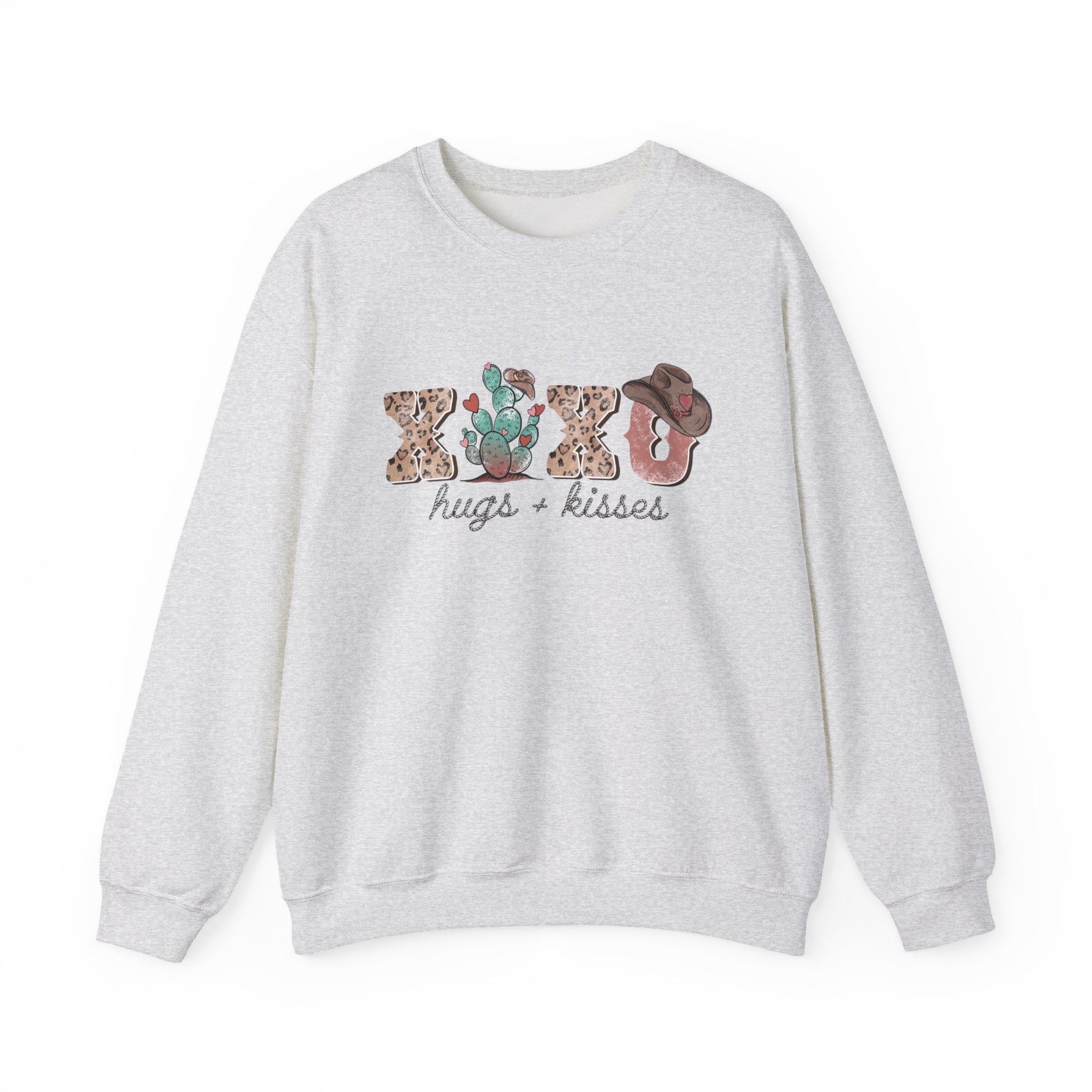 Cactus XOXO Valentine Sweatshirt by Printify