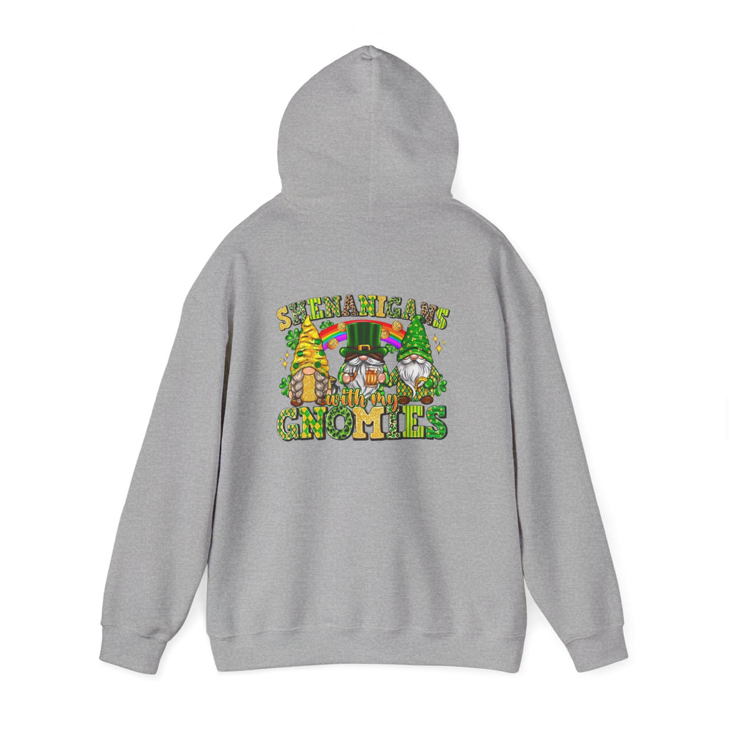 St. Patrick's Gnomes Hoodie – Shamrock Gnomies Lucky Clover Sweatshirt by Printify