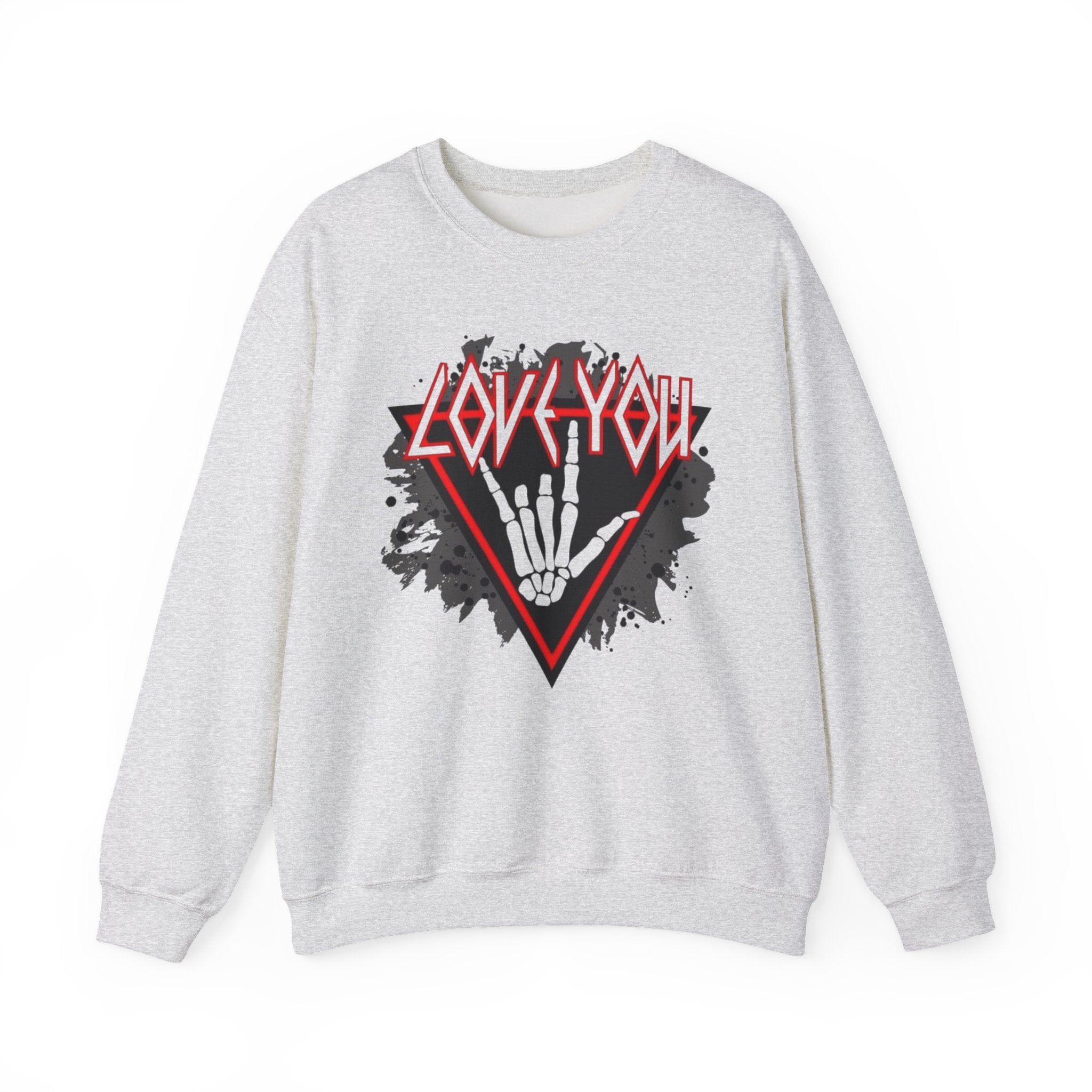 Rock Love You Sweatshirt, Music Love Sweatshirt, Rock Music Sweater, Gift for Music Lovers by Printify