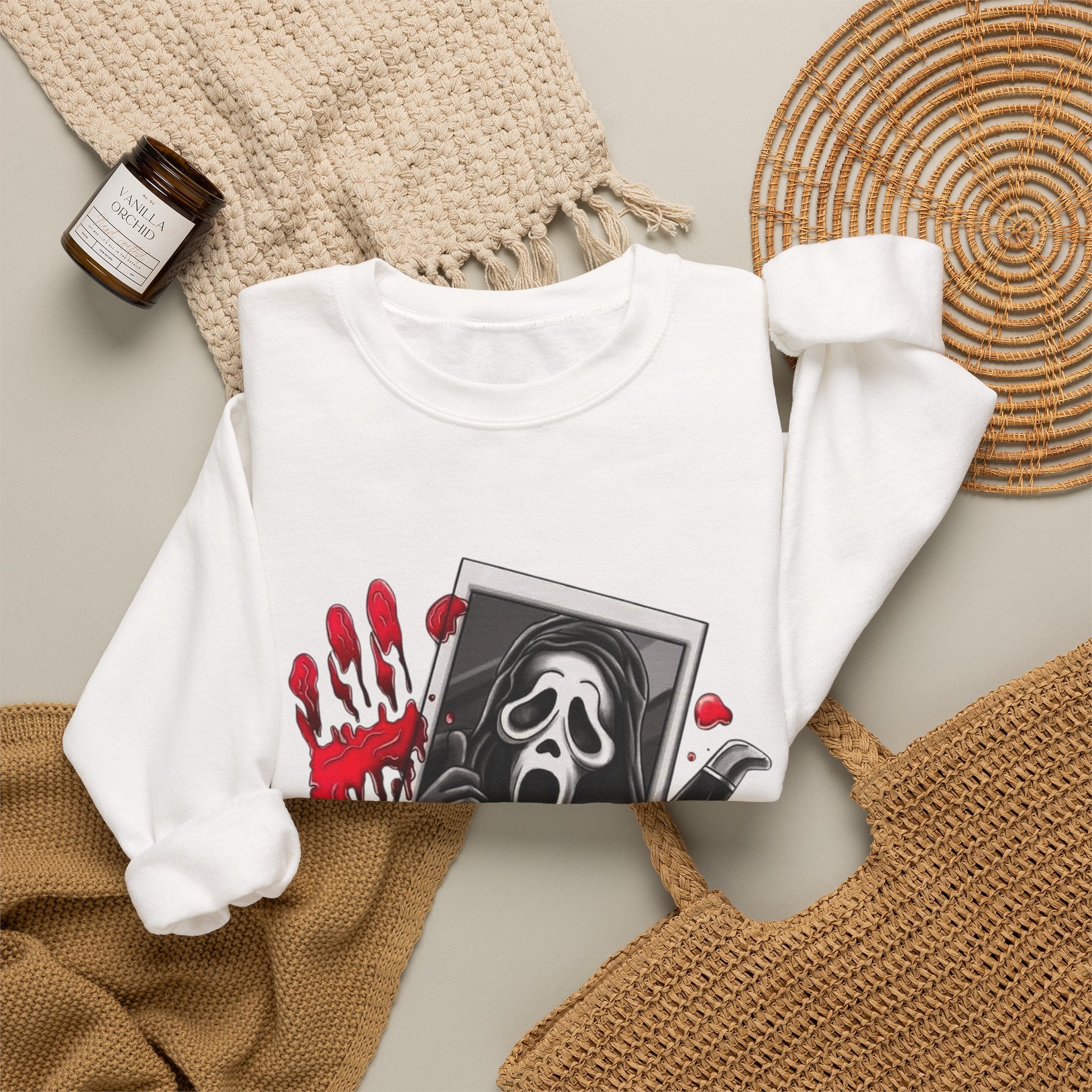 Scream Movie Valentine's Crewneck Sweatshirt by Printify