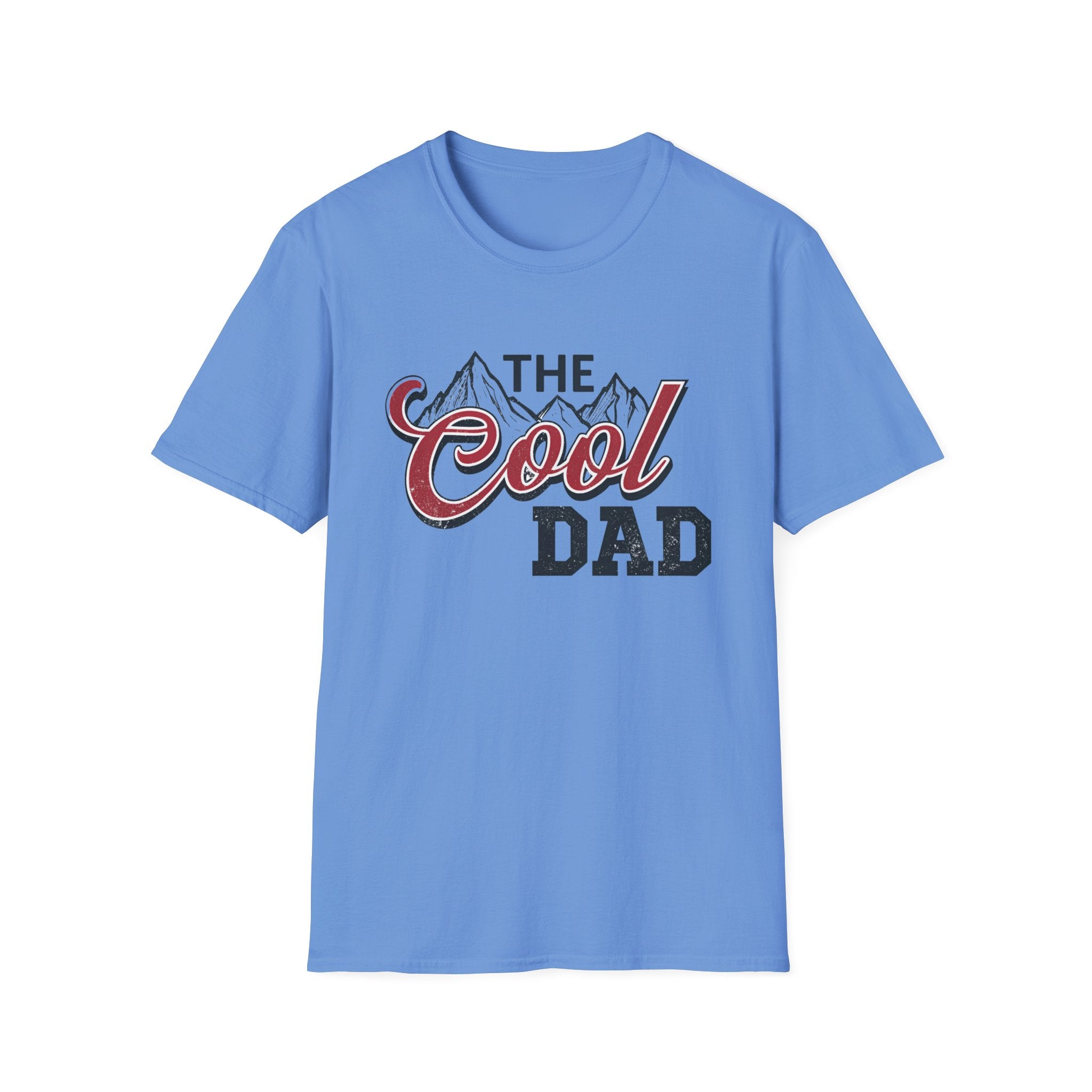 Cool Dad T-Shirt — "The Cool Dad" Vintage Mountain Graphic Tee by Printify