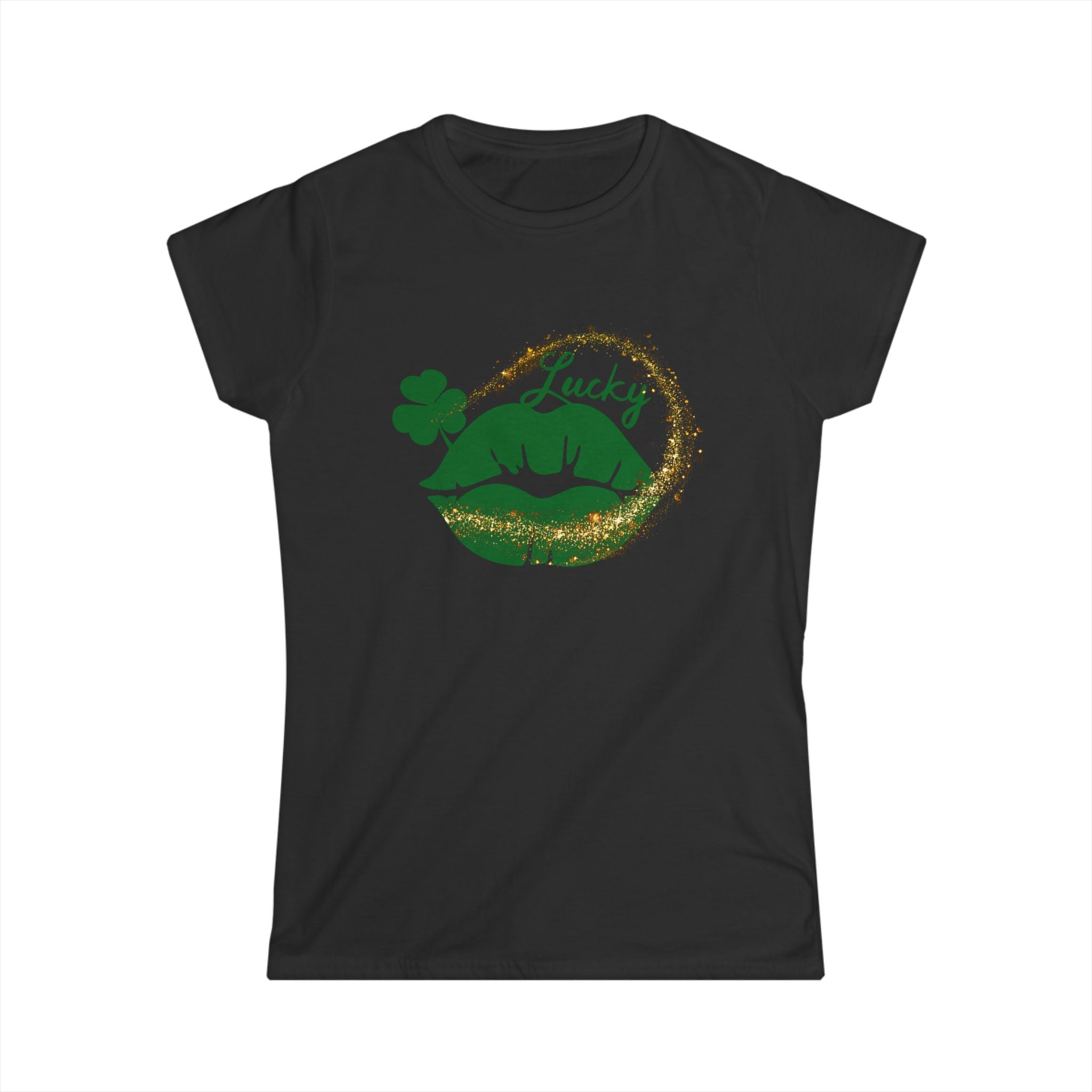 Lucky Lip Women's Softstyle Tee for St. Patrick's Day by Printify