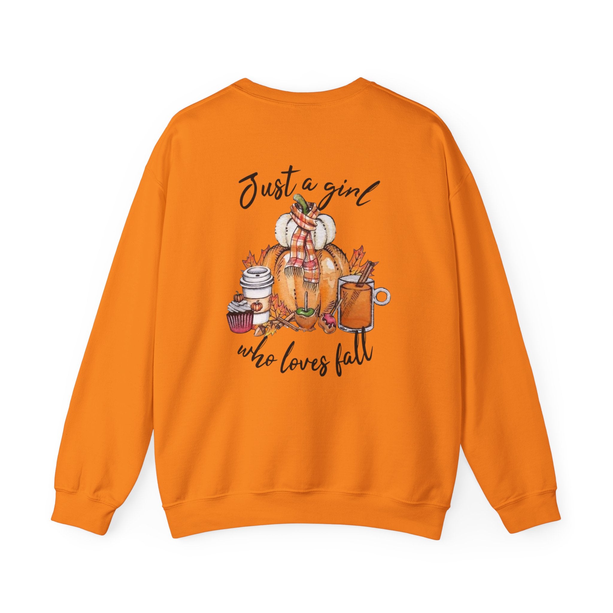 Just a Girl Who Loves Fall Crewneck Sweatshirt – Cozy Autumn Pullover by Printify