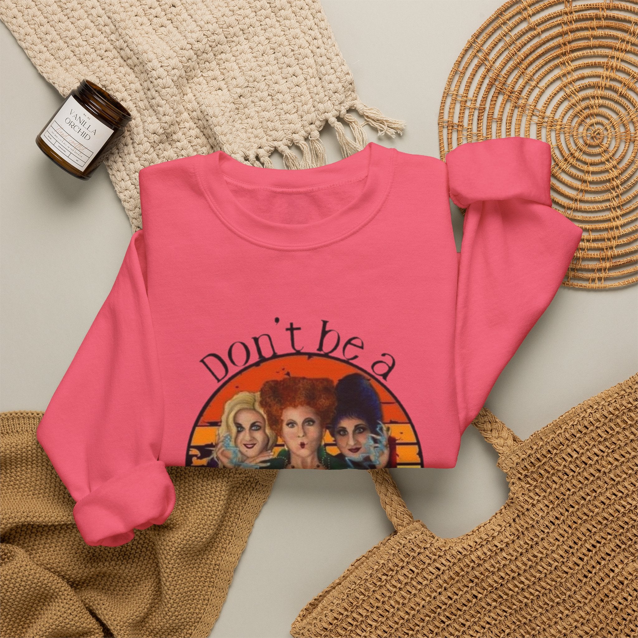 Don't Be a Salty Witch Sweatshirt, Unisex Crewneck for Halloween, Cozy Fall Apparel, Witchy Gift, Spooky Season Fashion by Printify