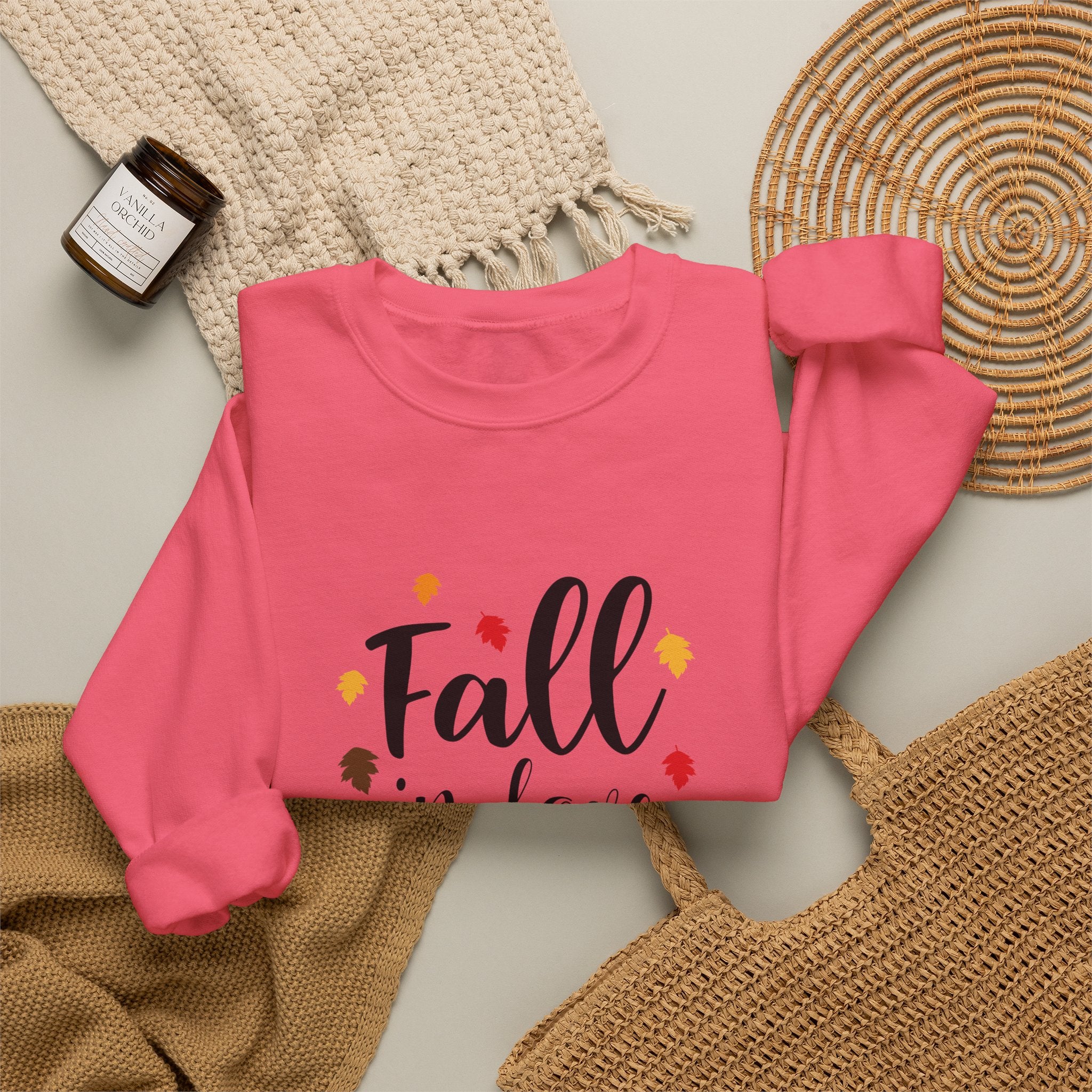 Just a Girl Who Loves Fall Crewneck Sweatshirt – Cozy Autumn Pullover by Printify