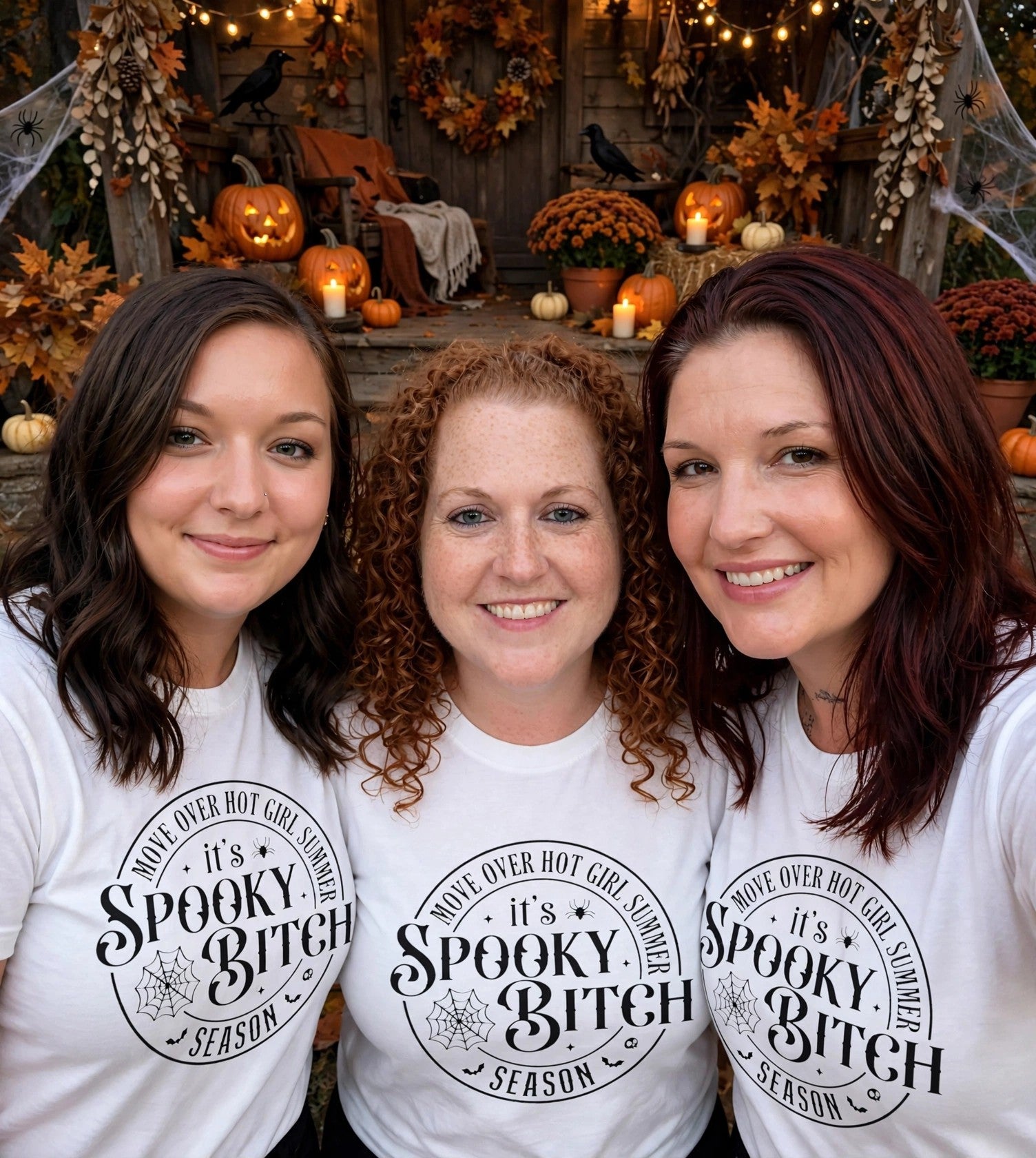 Spooky Bitch T-Shirt — "Move Over Hot Girl Summer" Halloween Tee by Printify