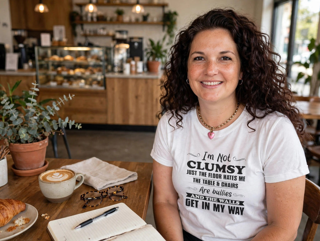 Women's "Not Clumsy" Softstyle Tee by Printify