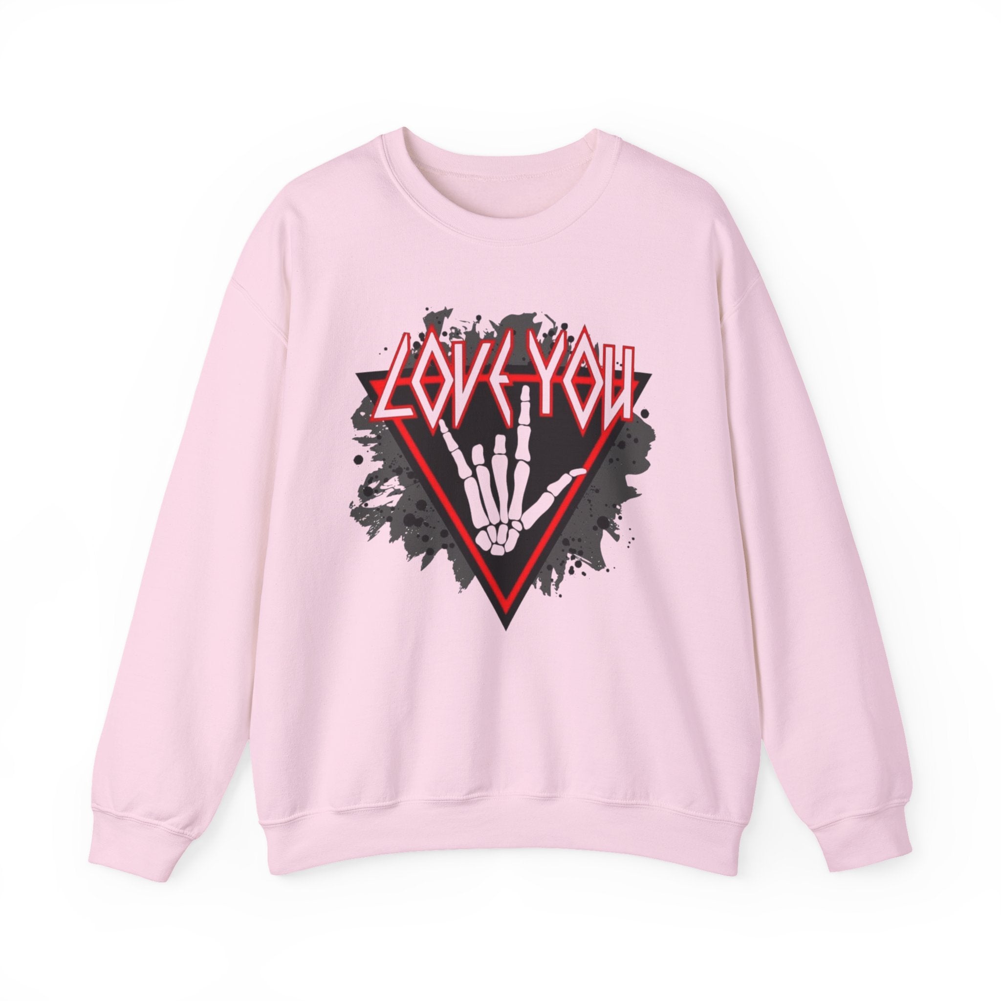 Rock Love You Sweatshirt, Music Love Sweatshirt, Rock Music Sweater, Gift for Music Lovers by Printify