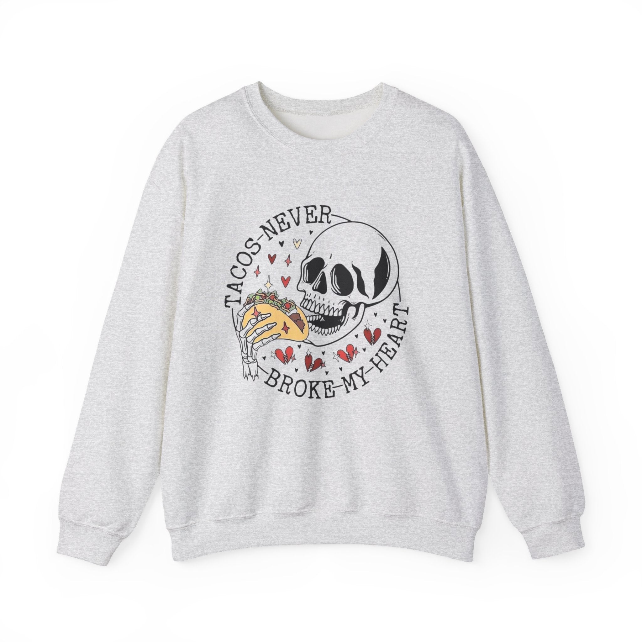 Valentine Tacos Sweatshirt, Funny Taco Lover Gift by Printify