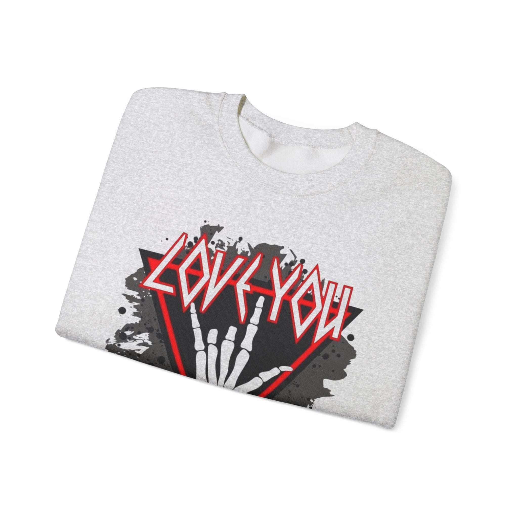 Rock Love You Sweatshirt, Music Love Sweatshirt, Rock Music Sweater, Gift for Music Lovers by Printify