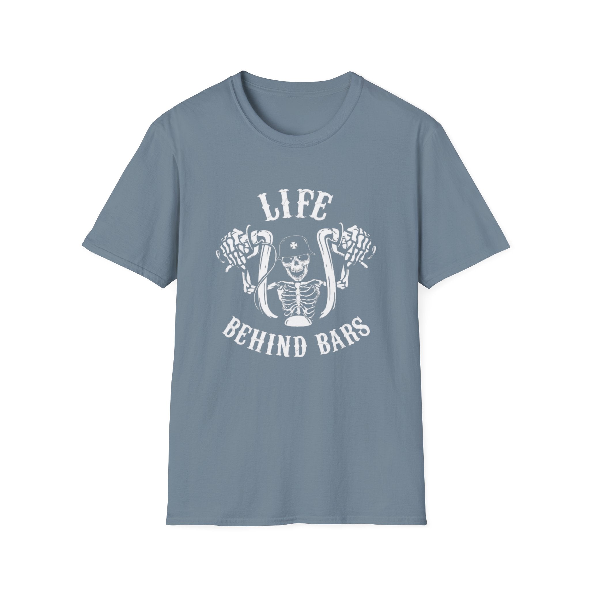 Life Behind Bars T-Shirt — Graphic Tee by Printify